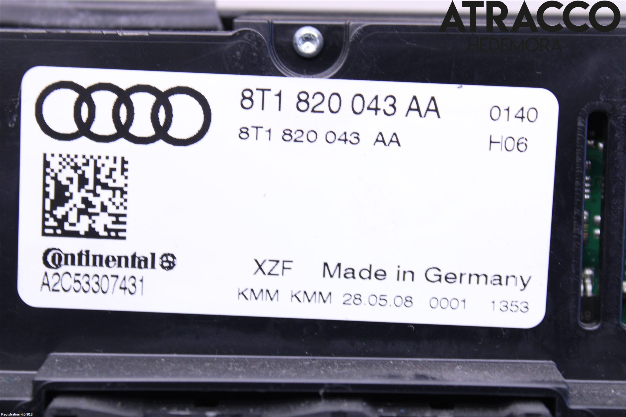 Audi A4/S4 08-11 Varme Ac Betjening-Display