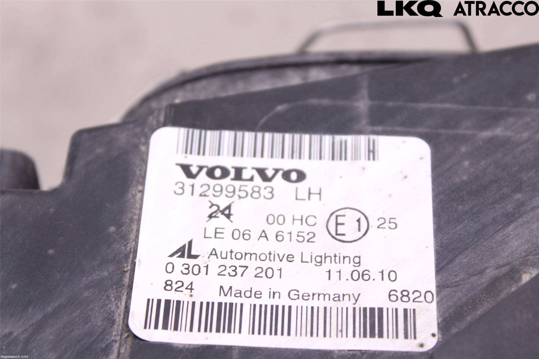 Volvo S40 08-12 Frontlykt Venstre