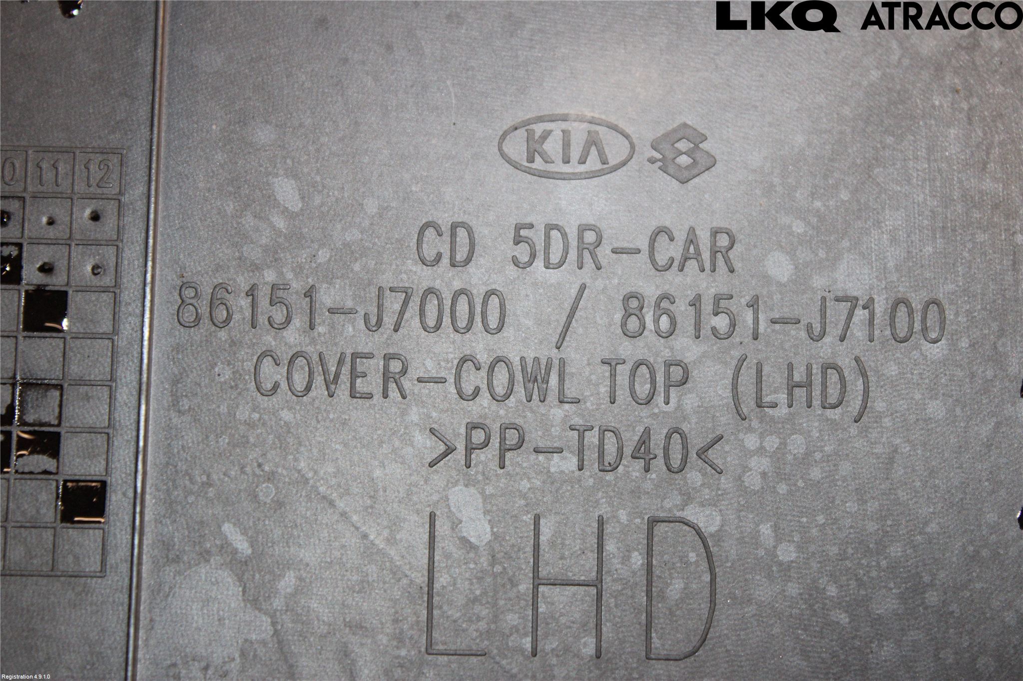 Kia CEED/CEED SW 19- Visker Deksel-Grill-Under Frr