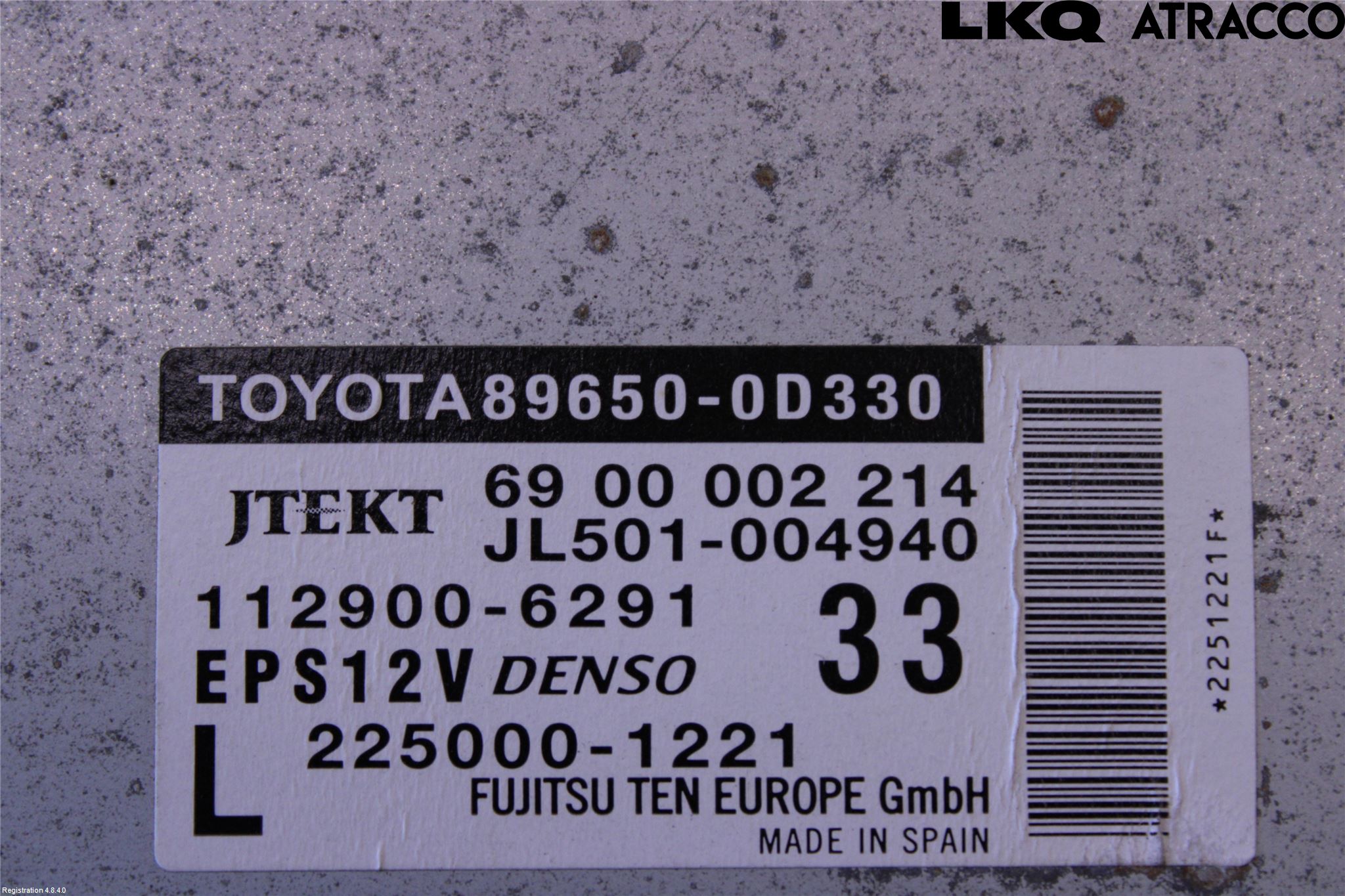 Toyota YARIS XP130 12-14 Styreenhet Styreservo