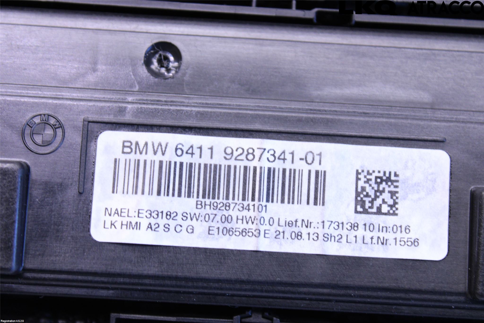 BMW 4 F32/F33/F82/F83 13-20 Varme Ac Betjening-Display