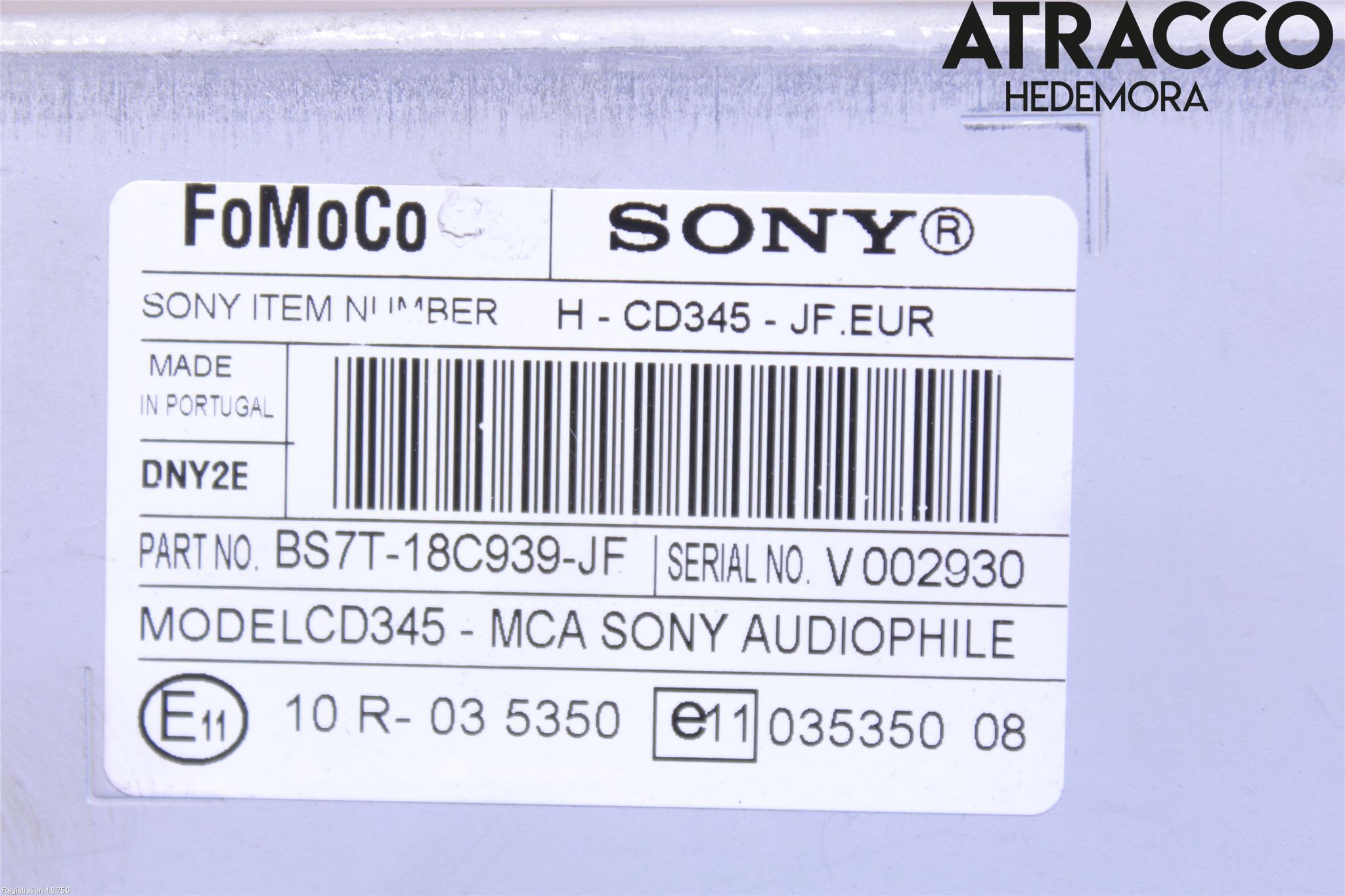Ford MONDEO 07-15 Stereo Radio Med Cd