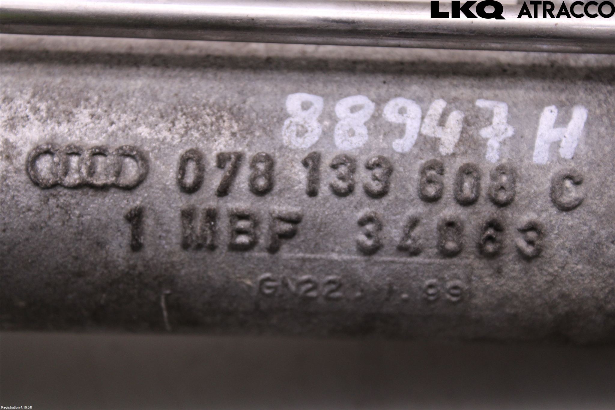 Audi A4/S4 94-99 Intercooler Rør-Slange