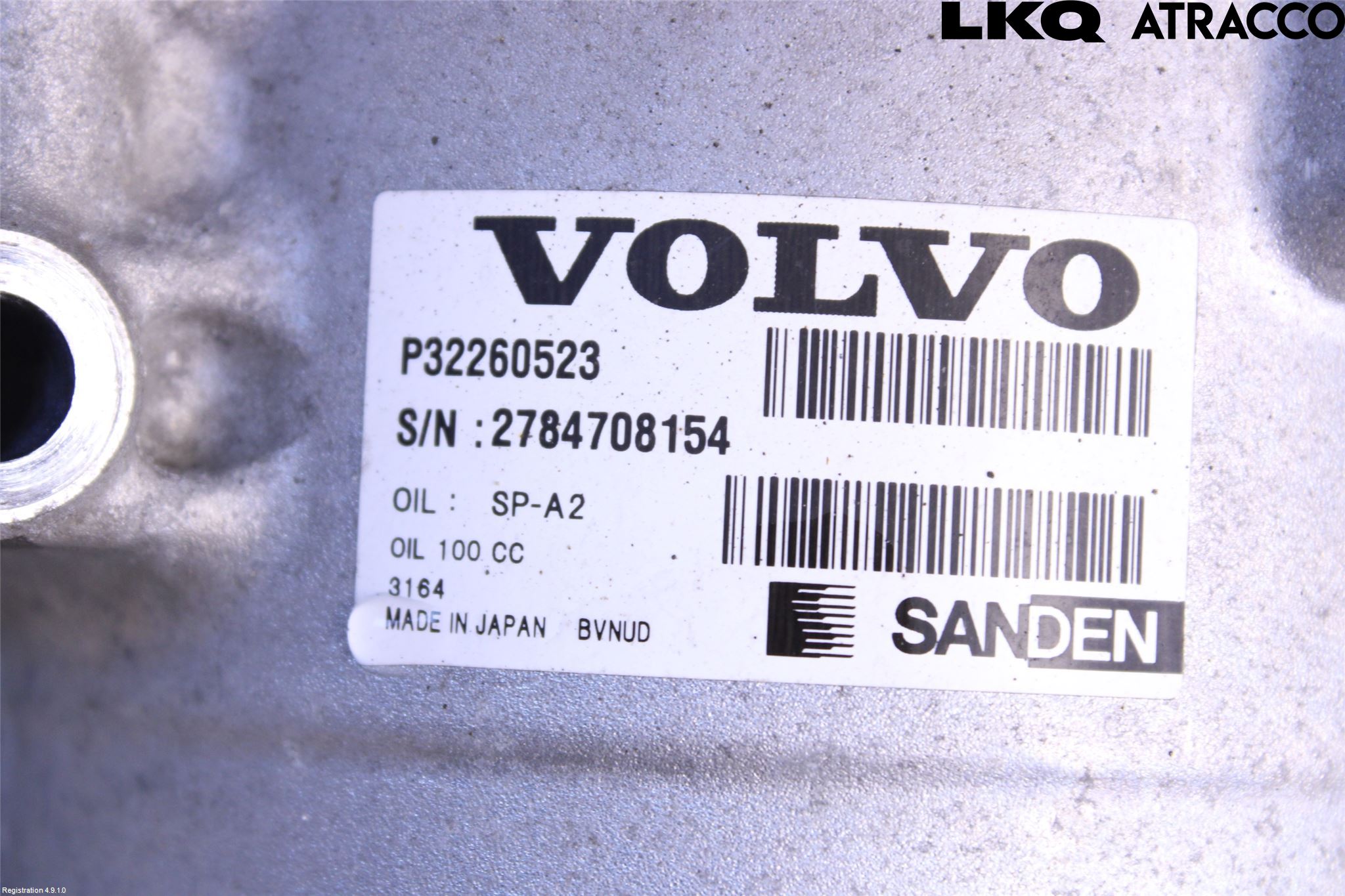 Volvo XC60 18- Varme Ac Kompressor