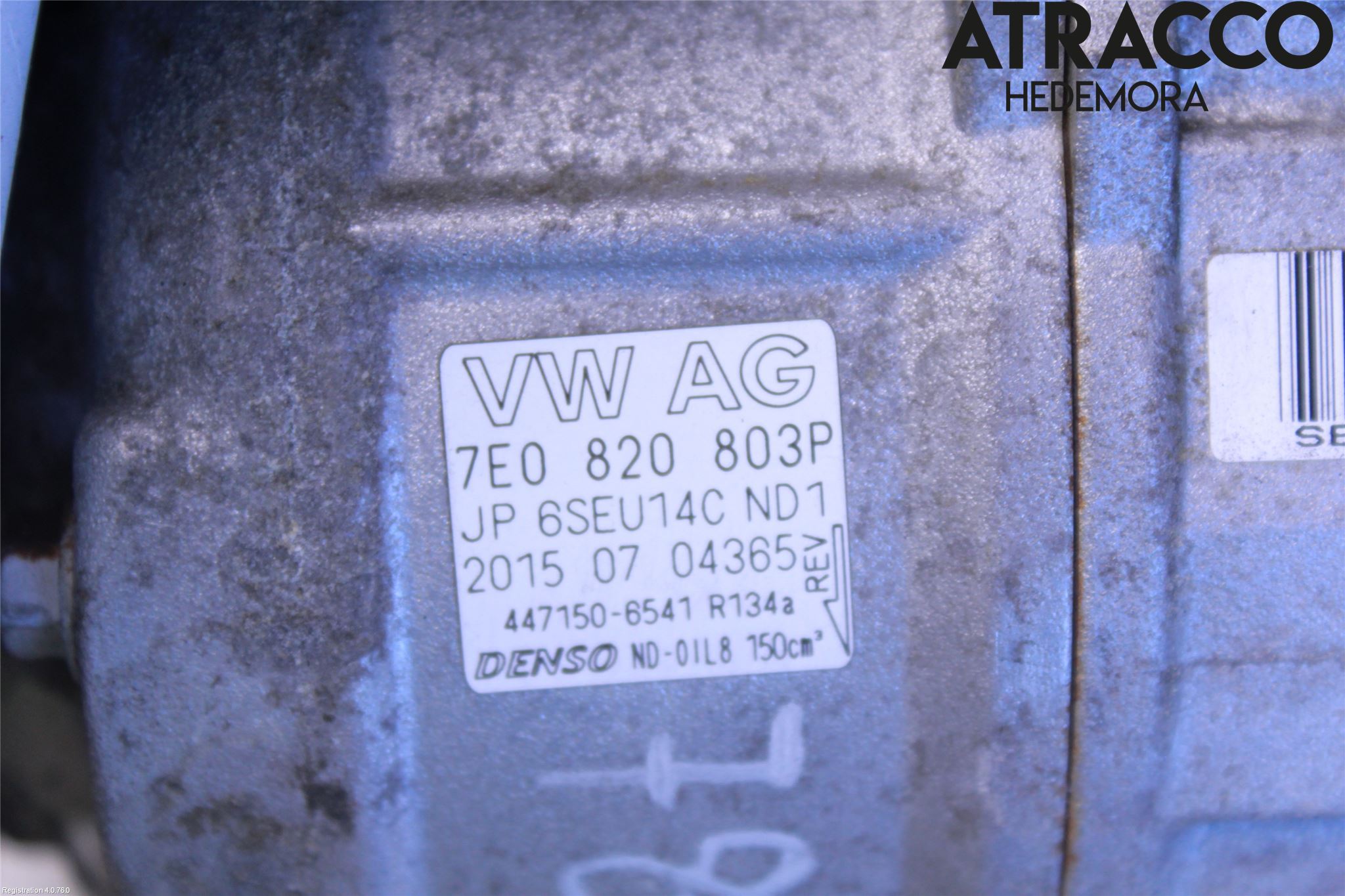 Volkswagen VW TRANSP/CARAVELLE (T6) 16-22 Varme Ac Kompressor