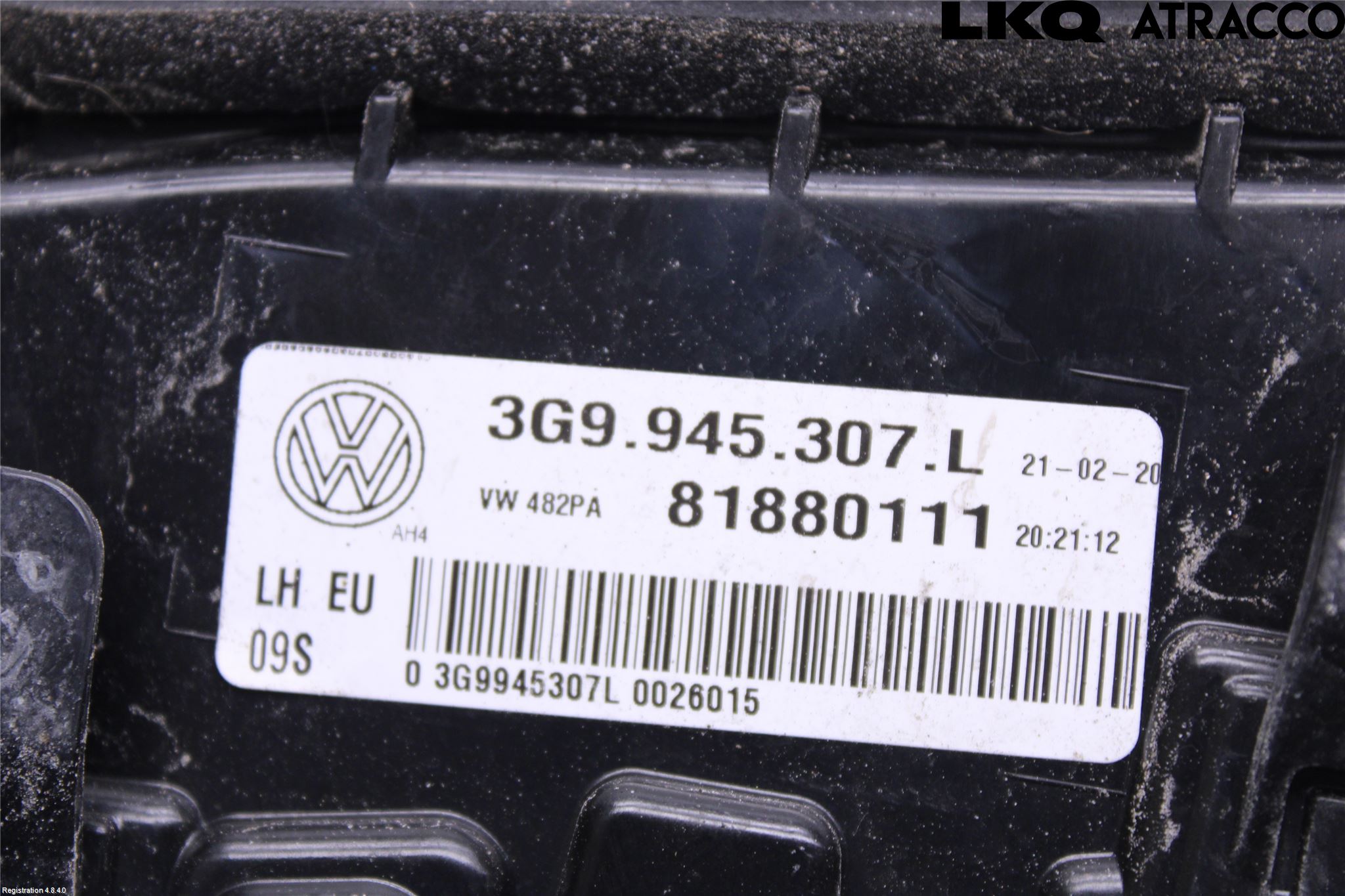 Volkswagen VW PASSAT 20-24 Baklykt Høyre  På Luke(Indre)