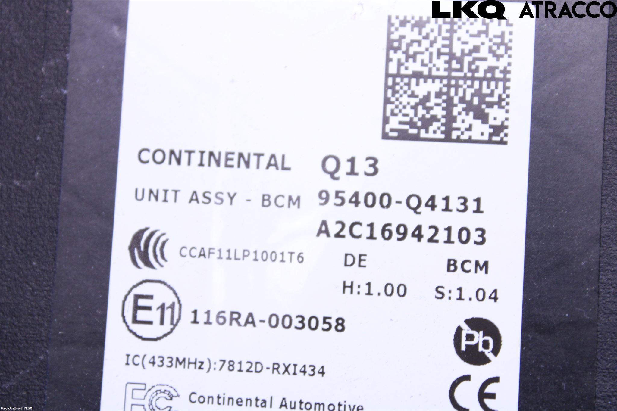 Kia NIRO (DE) 17-22 Styreenhet Øvrig