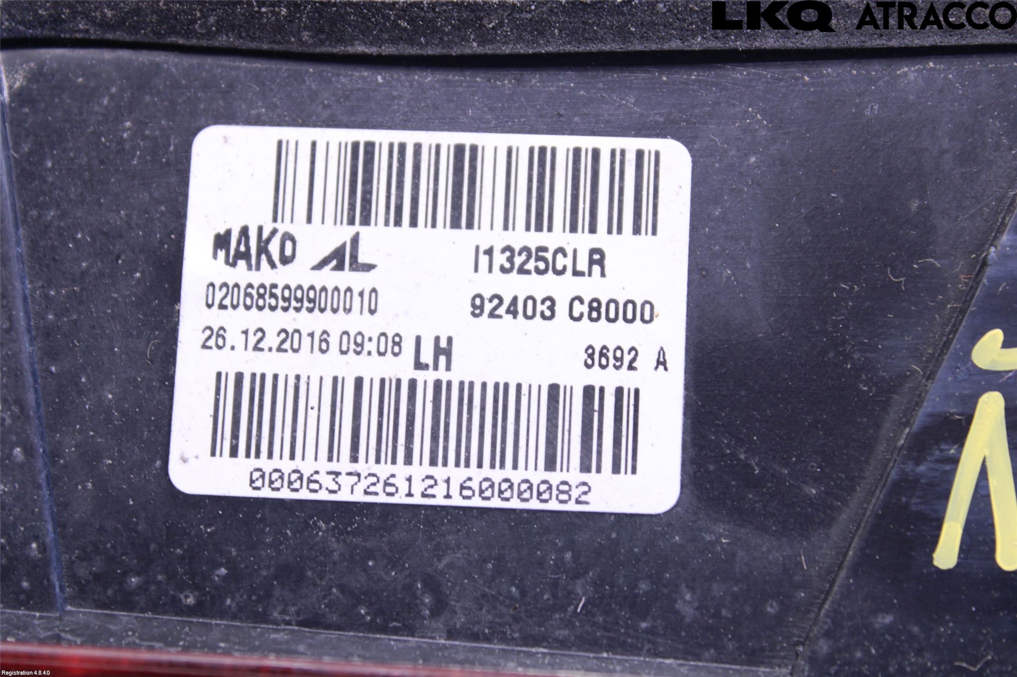 Hyundai i20 GB 15-20 Baklykt Venstre  På Luke(Indre