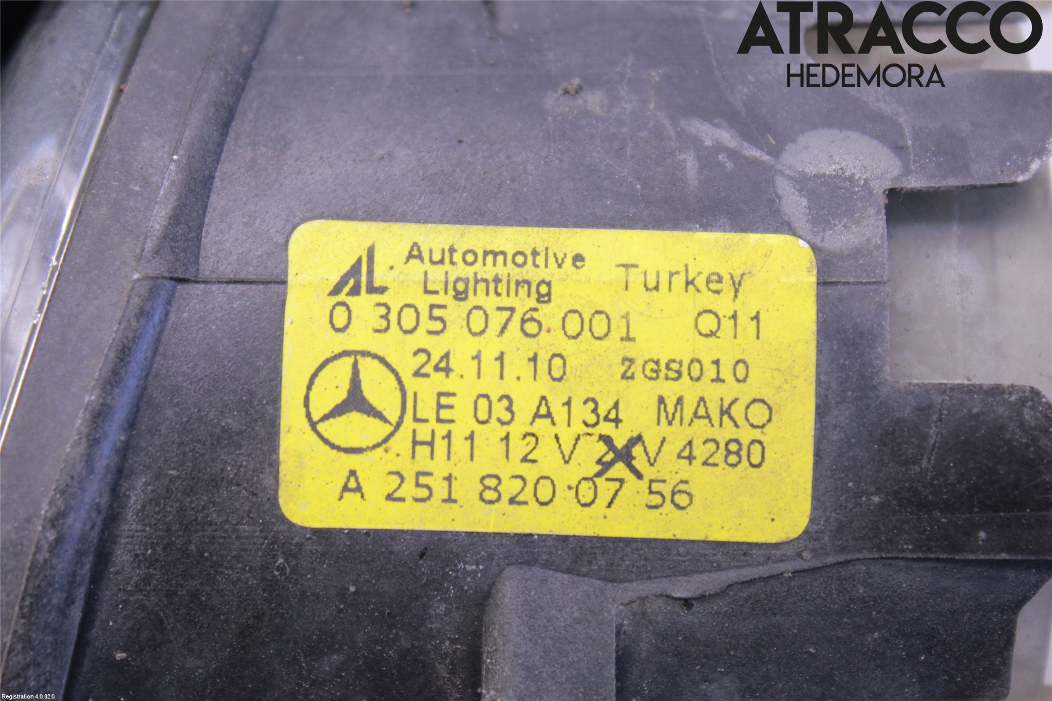 Mercedes-Benz MB C-KLASS (W204) 07-15 Frontlykt-Kurve-Tåkelys