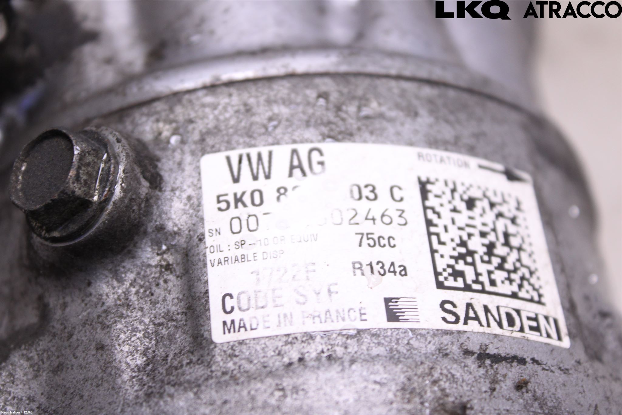 Volkswagen VW SCIROCCO 09-17 Varme Ac Kompressor