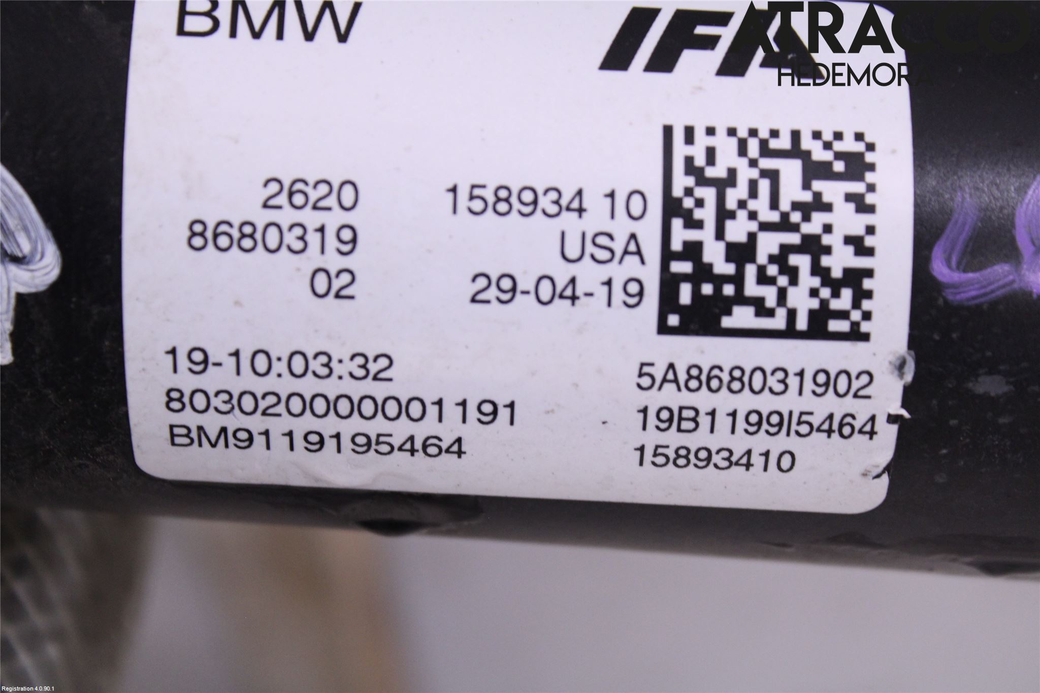 BMW X4 G02 18- Mellomaksel Kompl