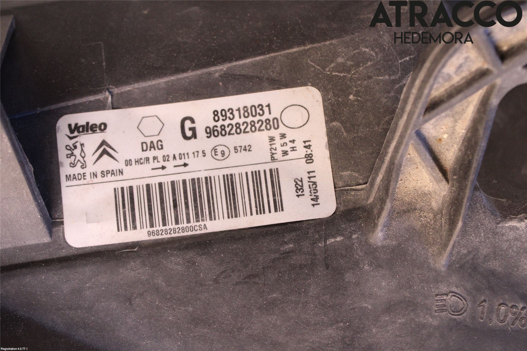 Citroen BERLINGO 08-18 Frontlykt Venstre