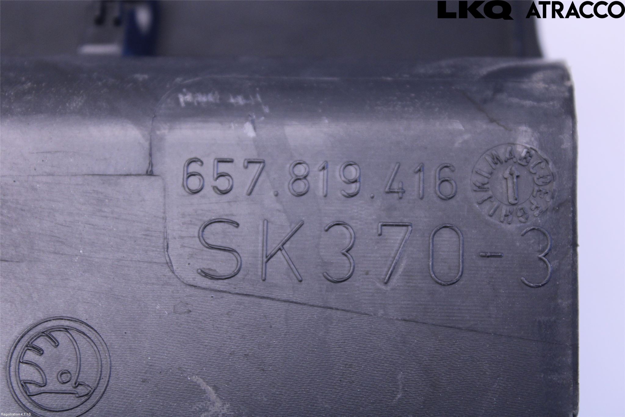 Skoda SCALA 19- Visker Deksel-Grill-Under Frr