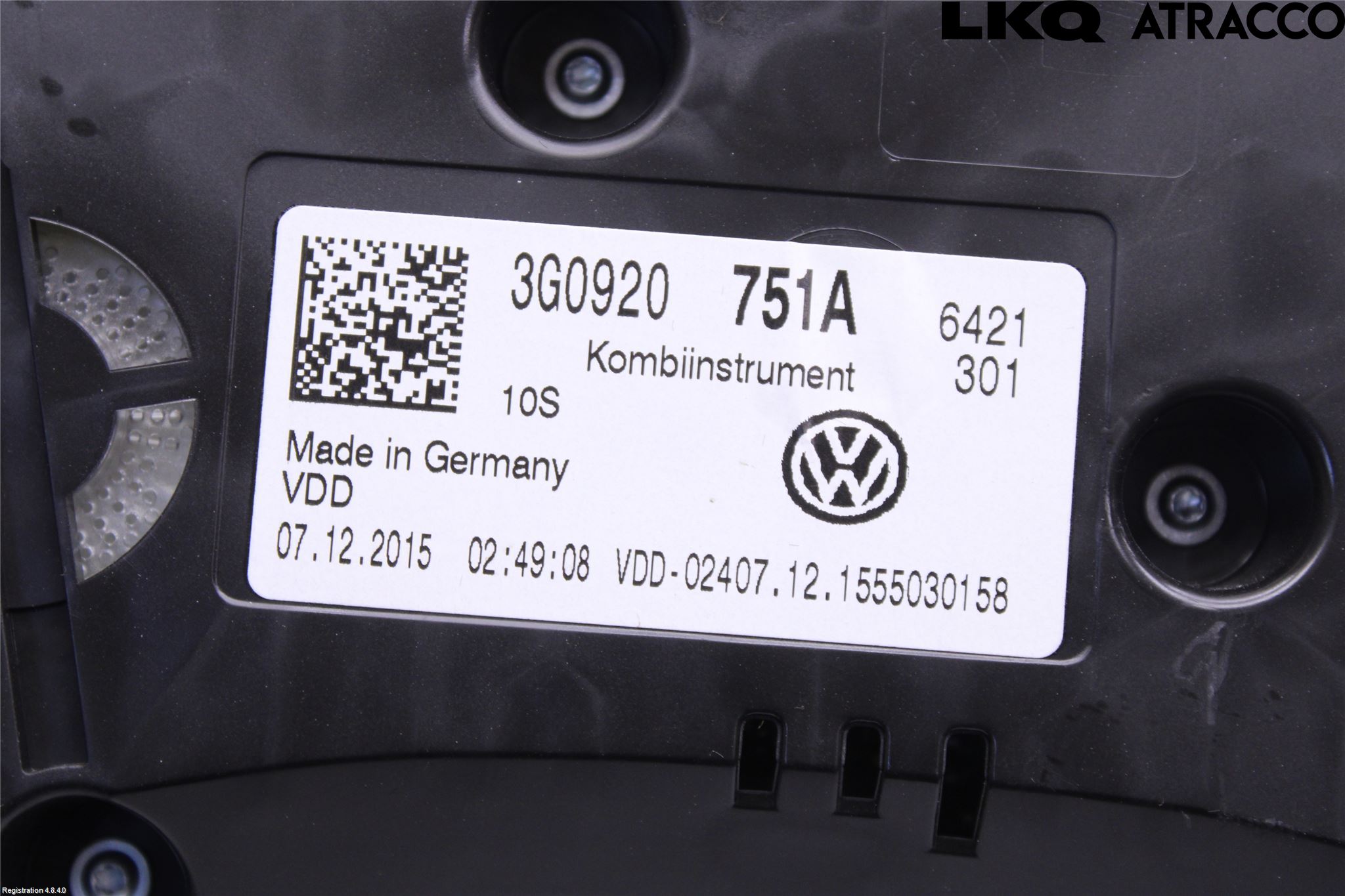 Volkswagen VW PASSAT 15-19 Instr Kombinert