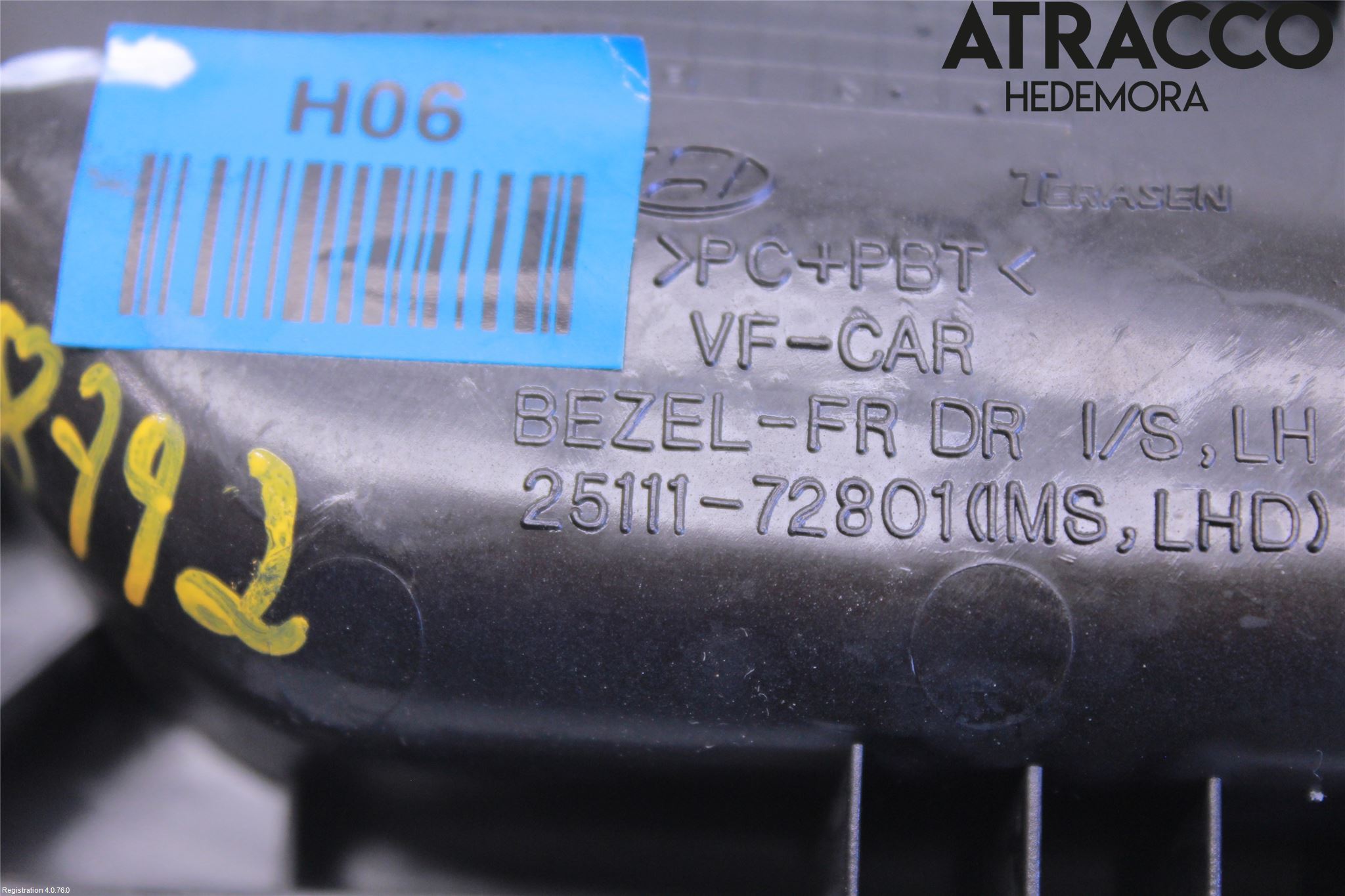 Hyundai i40 16-18 Innr Dørhandtak V Indre