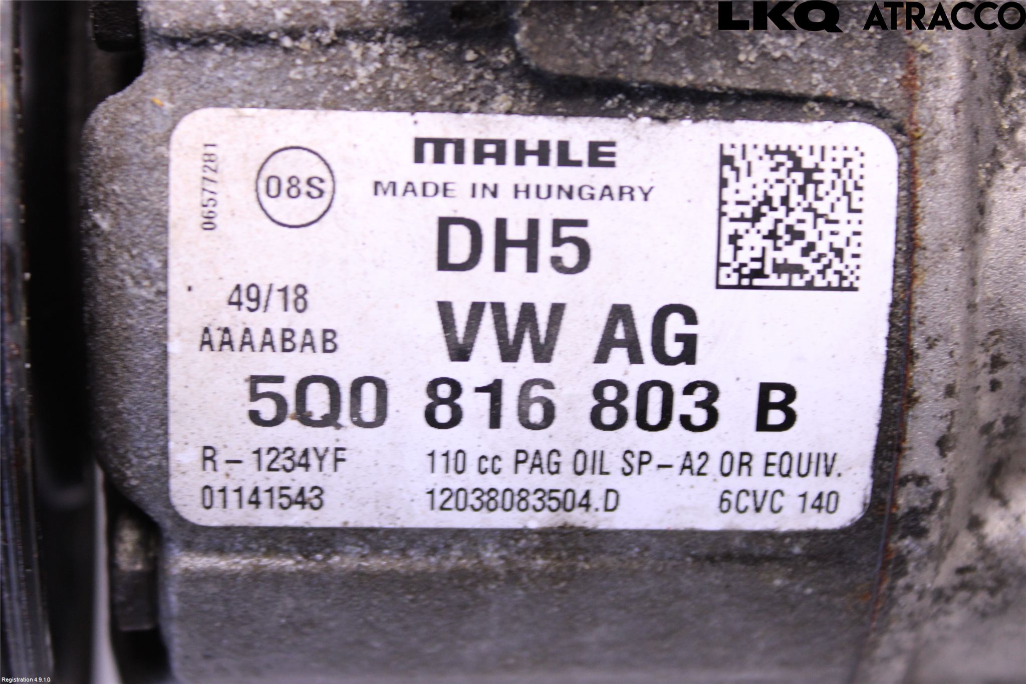 Skoda OCTAVIA (5E) 13-20 Varme Ac Kompressor