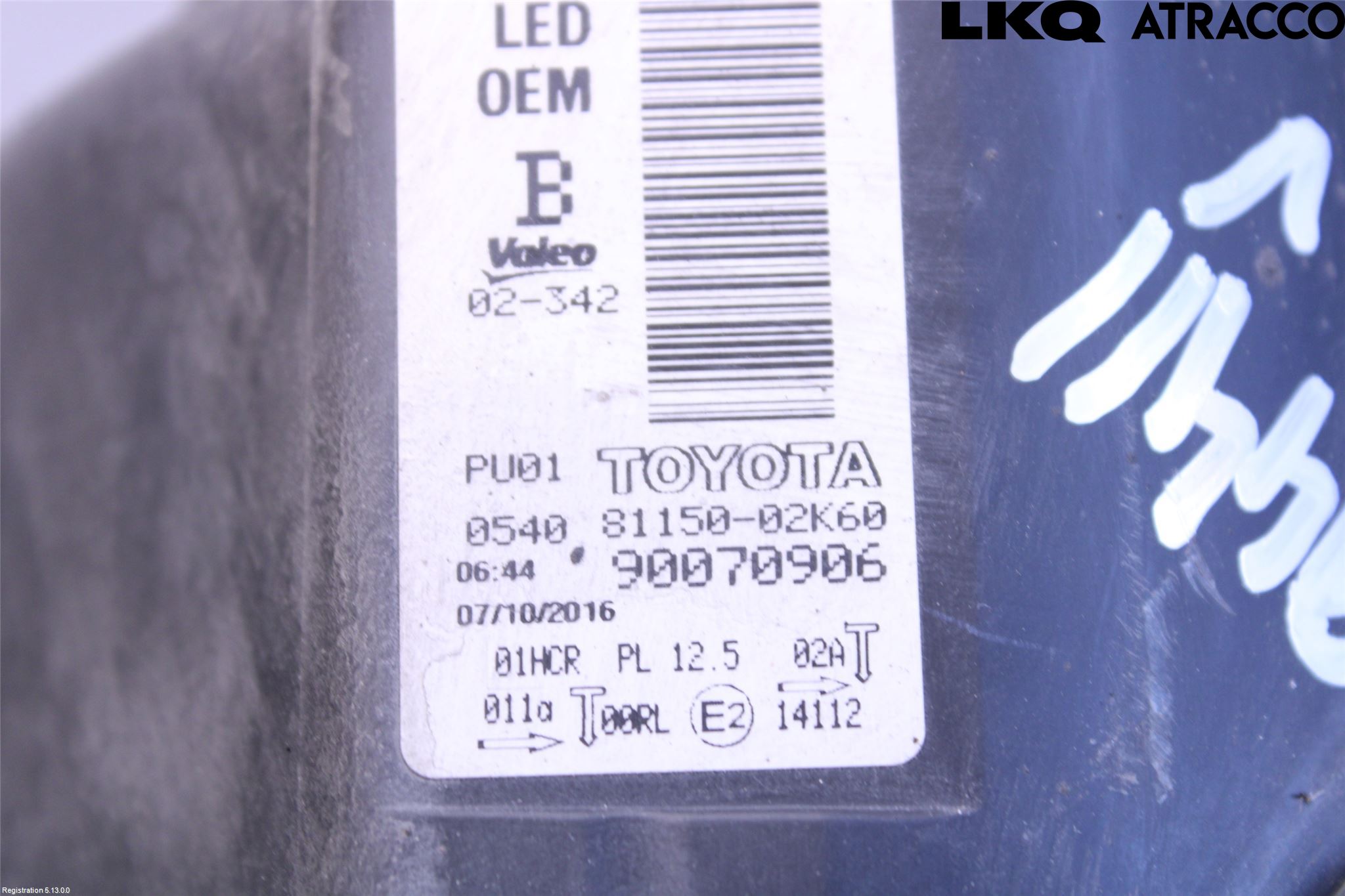 Toyota AURIS 13-19 Frontlykt Venstre