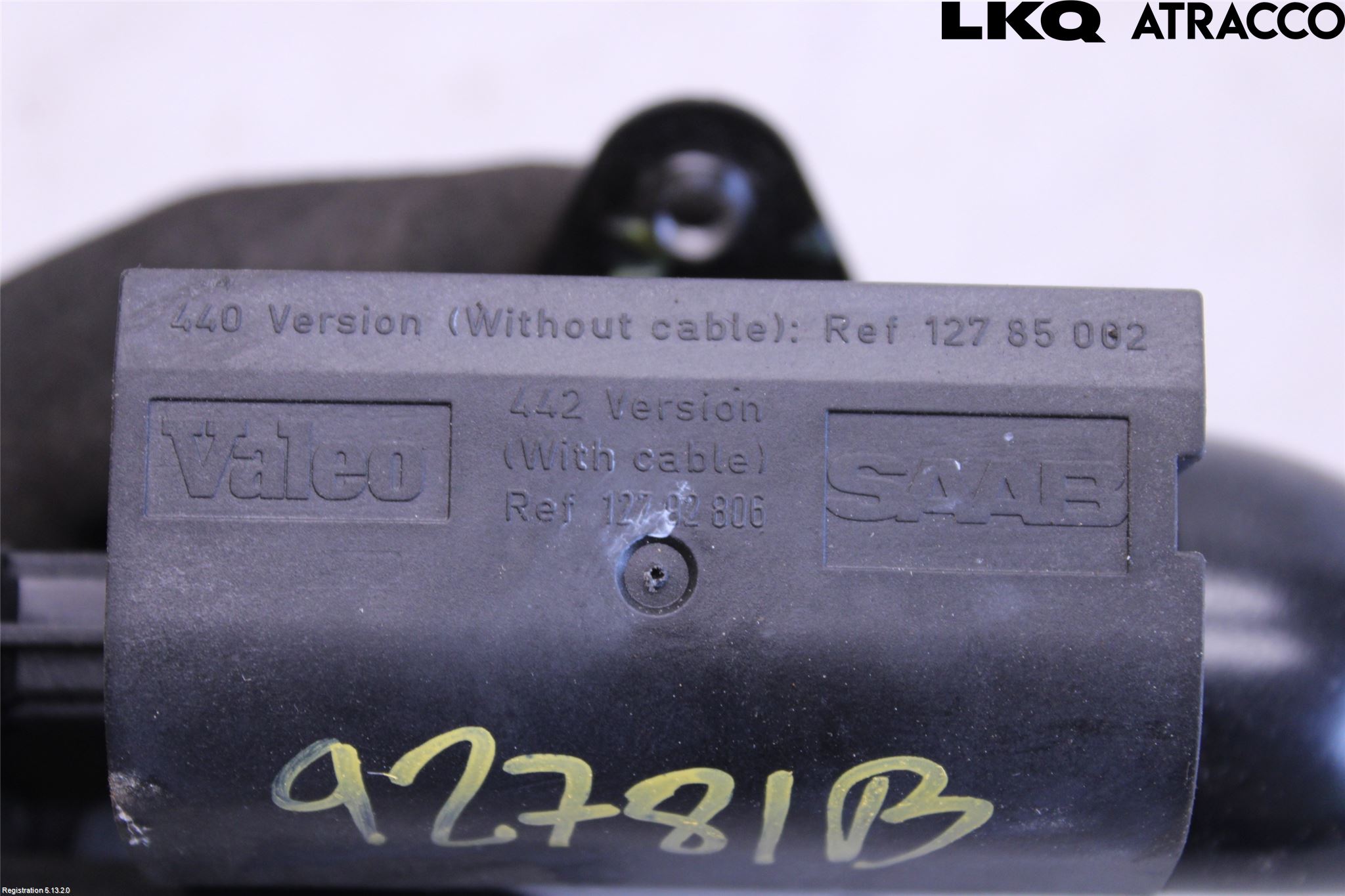 Saab 9-3 VER 2 Bakluke-Lokk Låsekasse