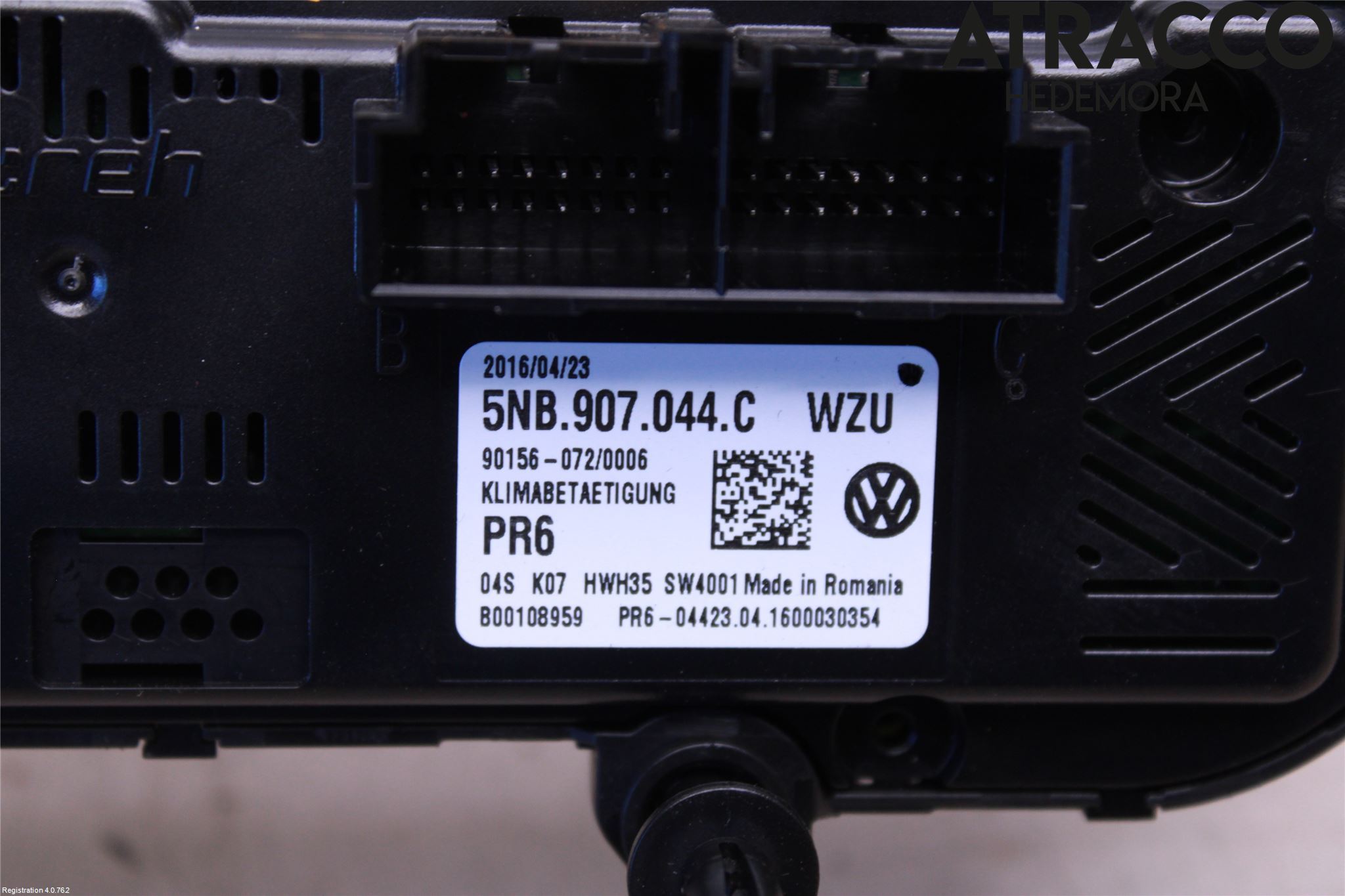 Volkswagen VW TIGUAN 16-24 Varme Ac Betjening-Display