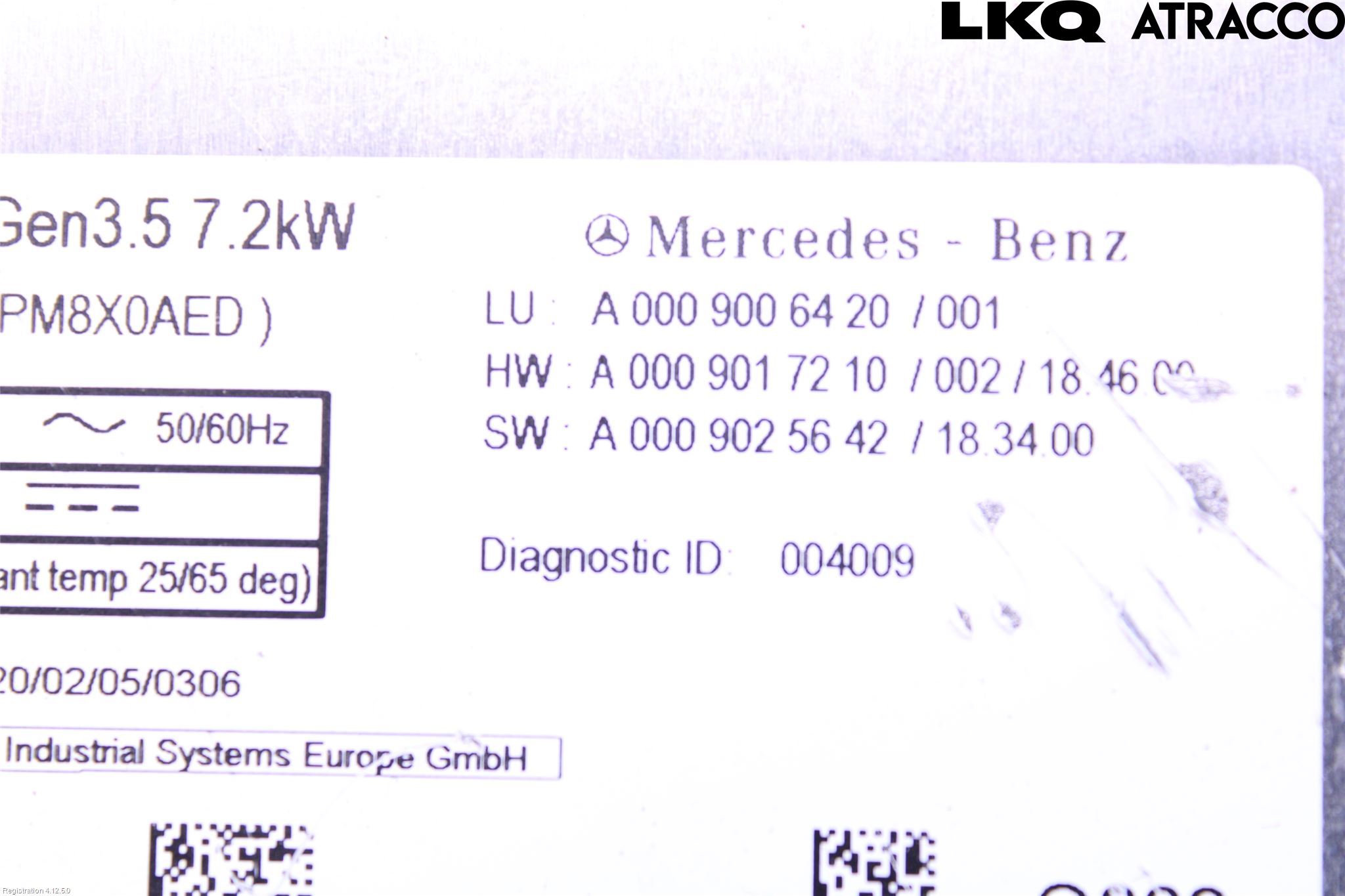 Mercedes-Benz MB C-KLASS (W205) 14-21 Batterilader Hybrid