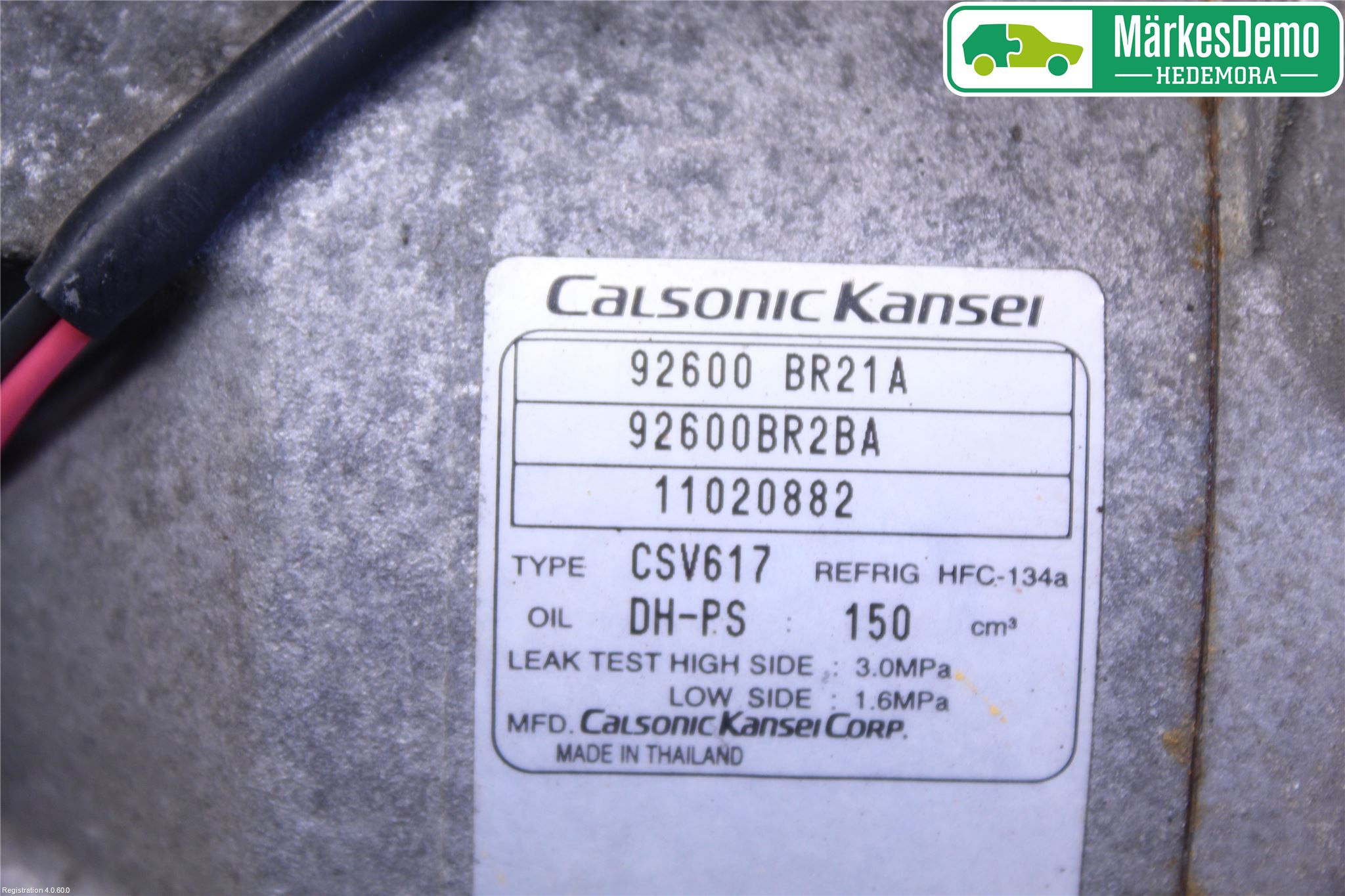 Nissan QASHQAI+2  10-14 Varme Ac Kompressor