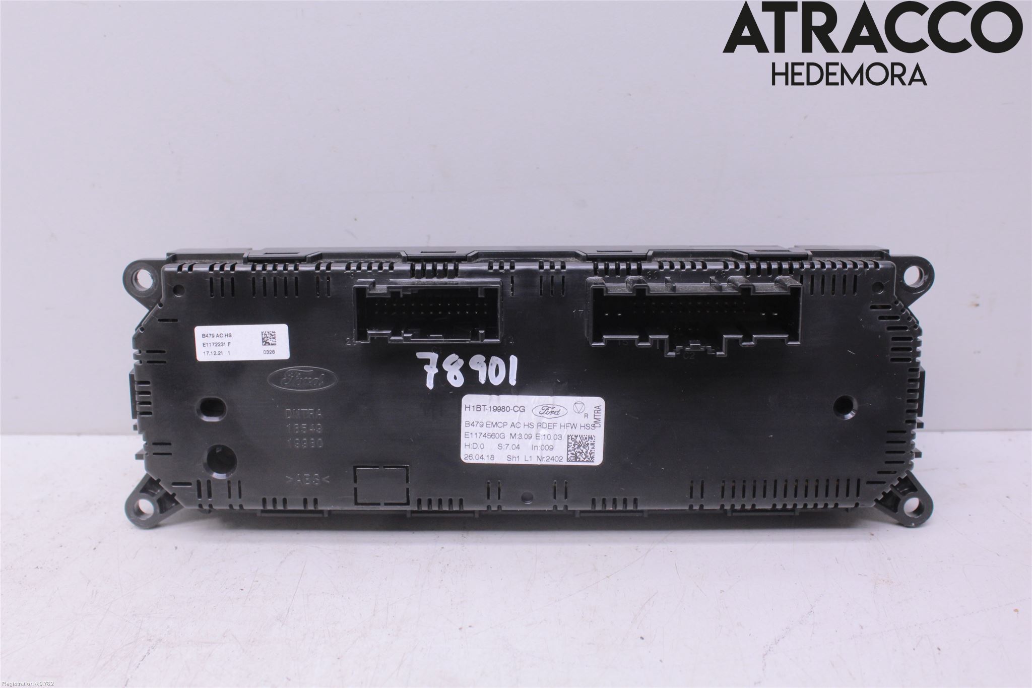 Ford FIESTA (VII) 18-23 Varme Ac Betjening-Display