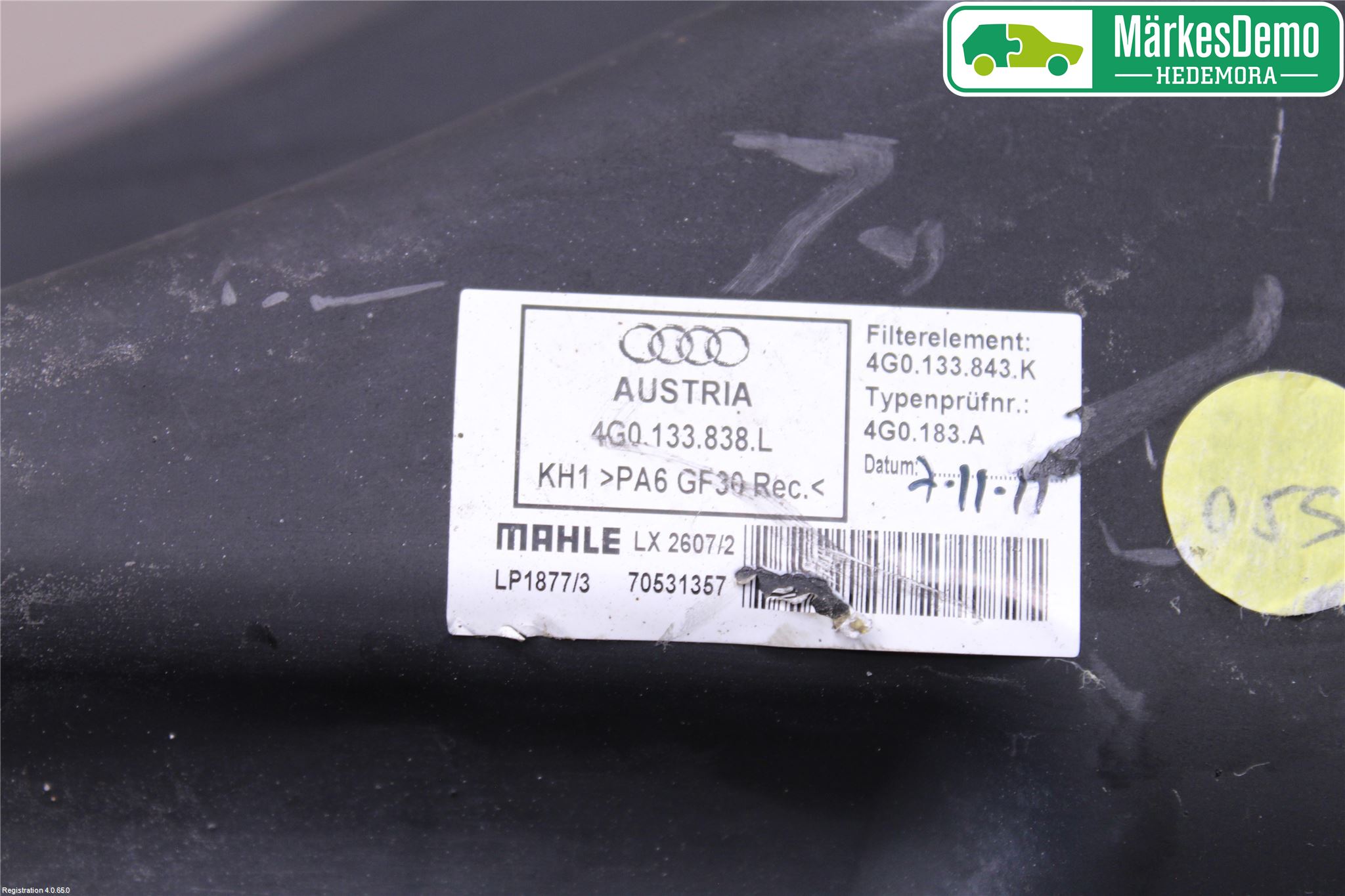 Audi A6/S6 4G 11-18 Luftfilter Boks