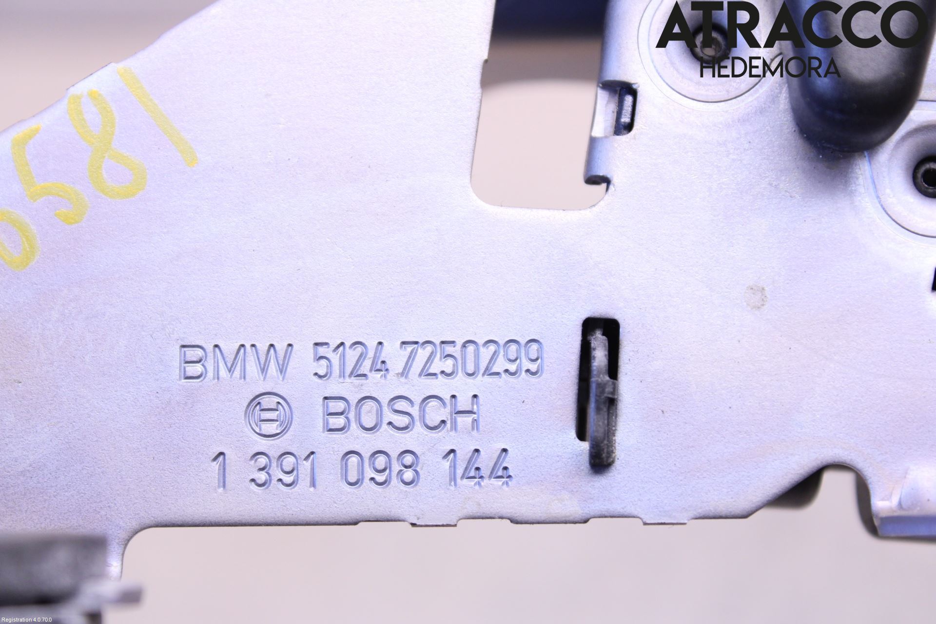BMW 5 F10/F11/F18 09-17 Bakluke-Lokk Låsekasse