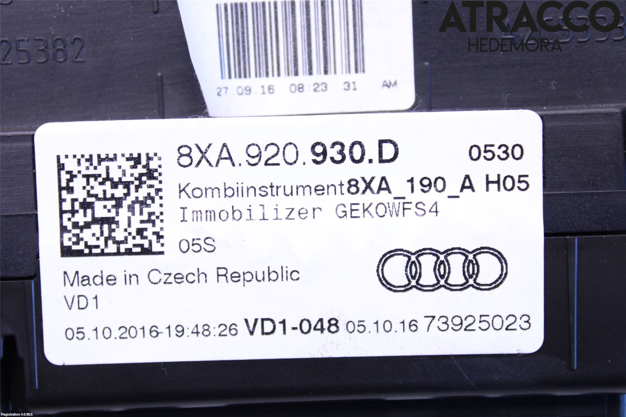 Audi A1/S1 11-18 Instr Kombinert