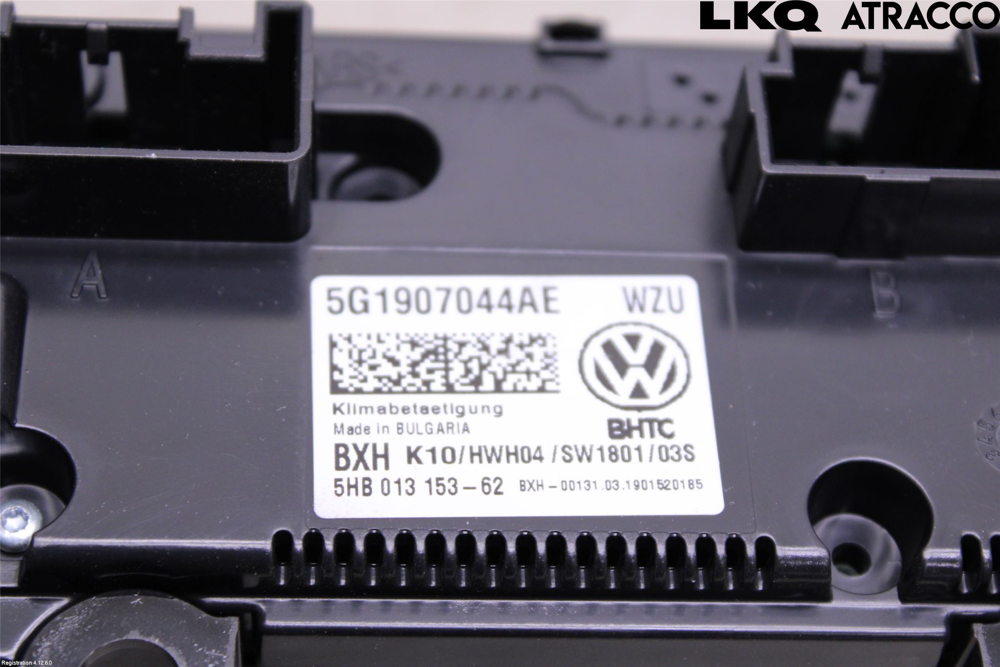 Volkswagen VW TOURAN 16- Varme Ac Betjening-Display