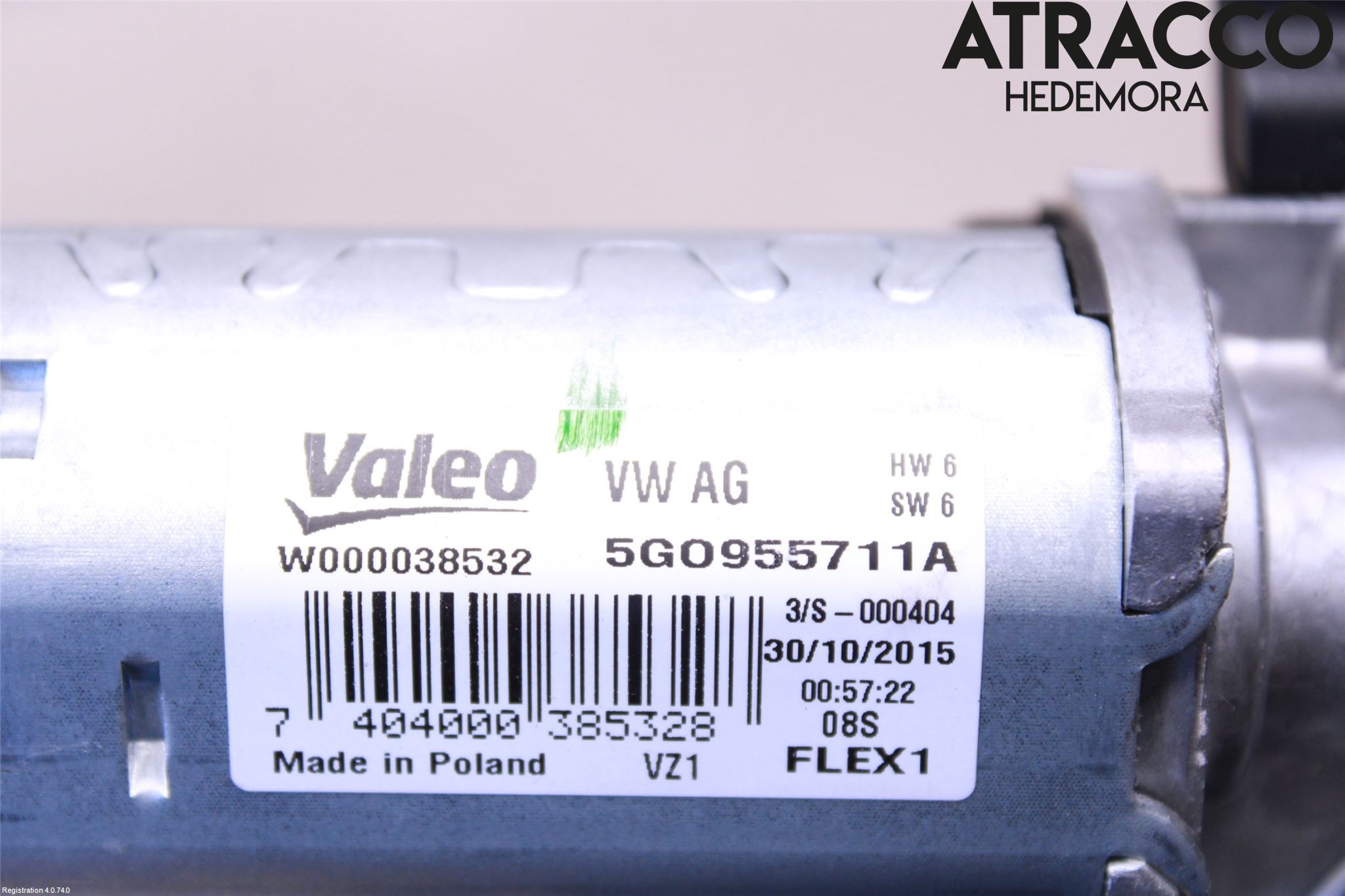 Volkswagen VW PASSAT 15-19 Viskermotor Bakluke