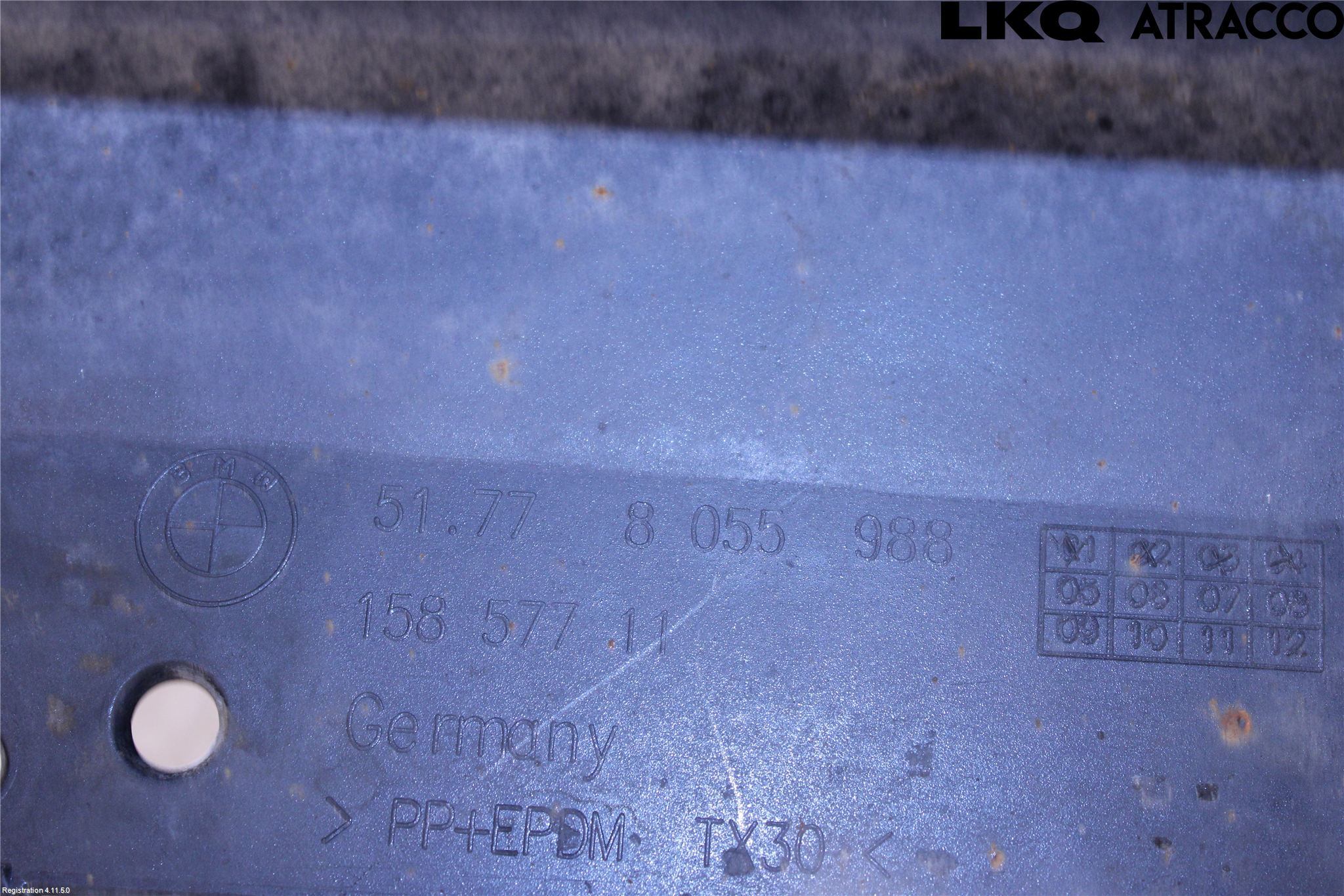 BMW 3 F30/F31/F80 12-19 Kanalskjørt Høyre