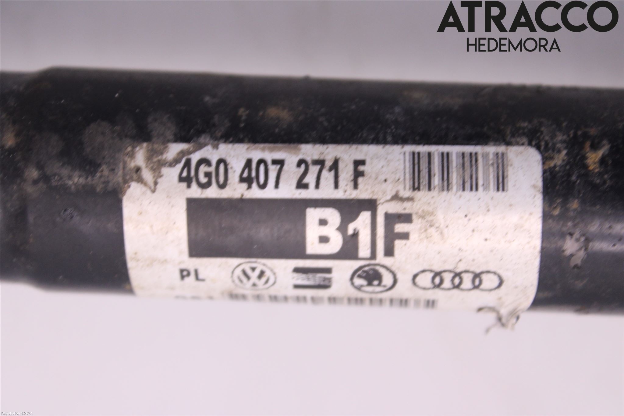 Audi A6 ALLROAD 12-18 Drivaksel Foran Kompl Høyre