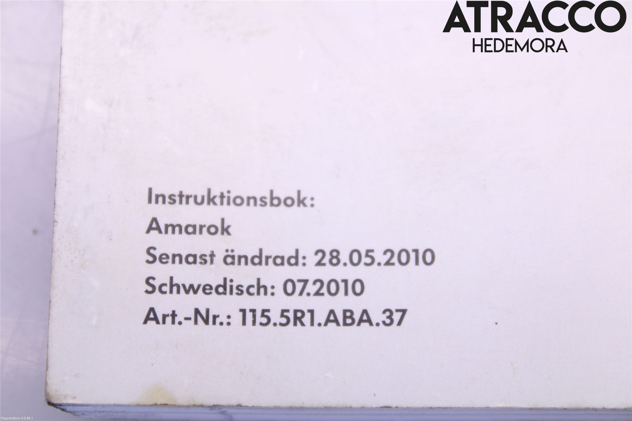 Volkswagen VW AMAROK 2H 10-22 Instruksjonsbok