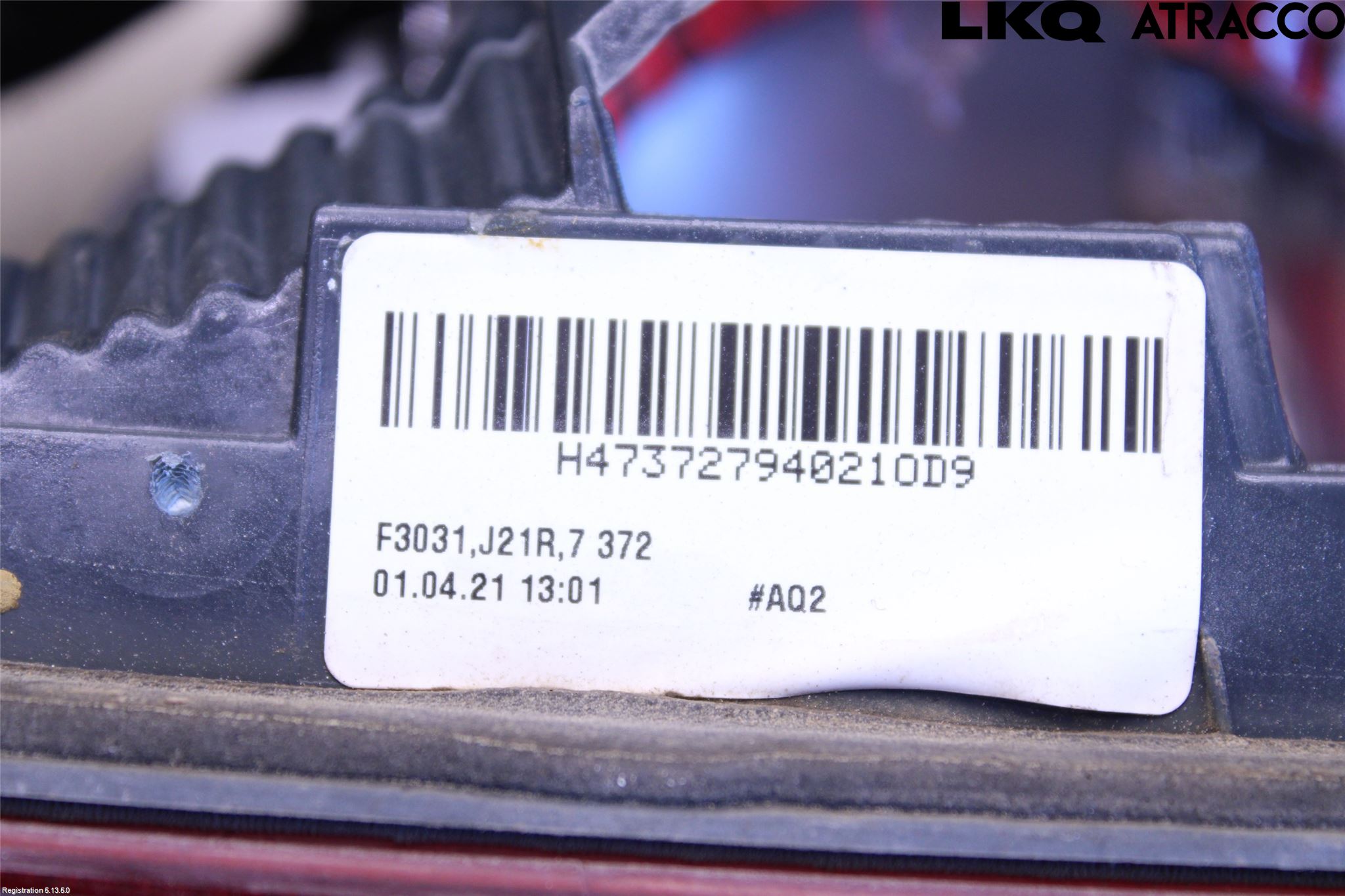 BMW 3 F30/F31/F80 12-19 Baklykt Høyre  På Luke(Indre)