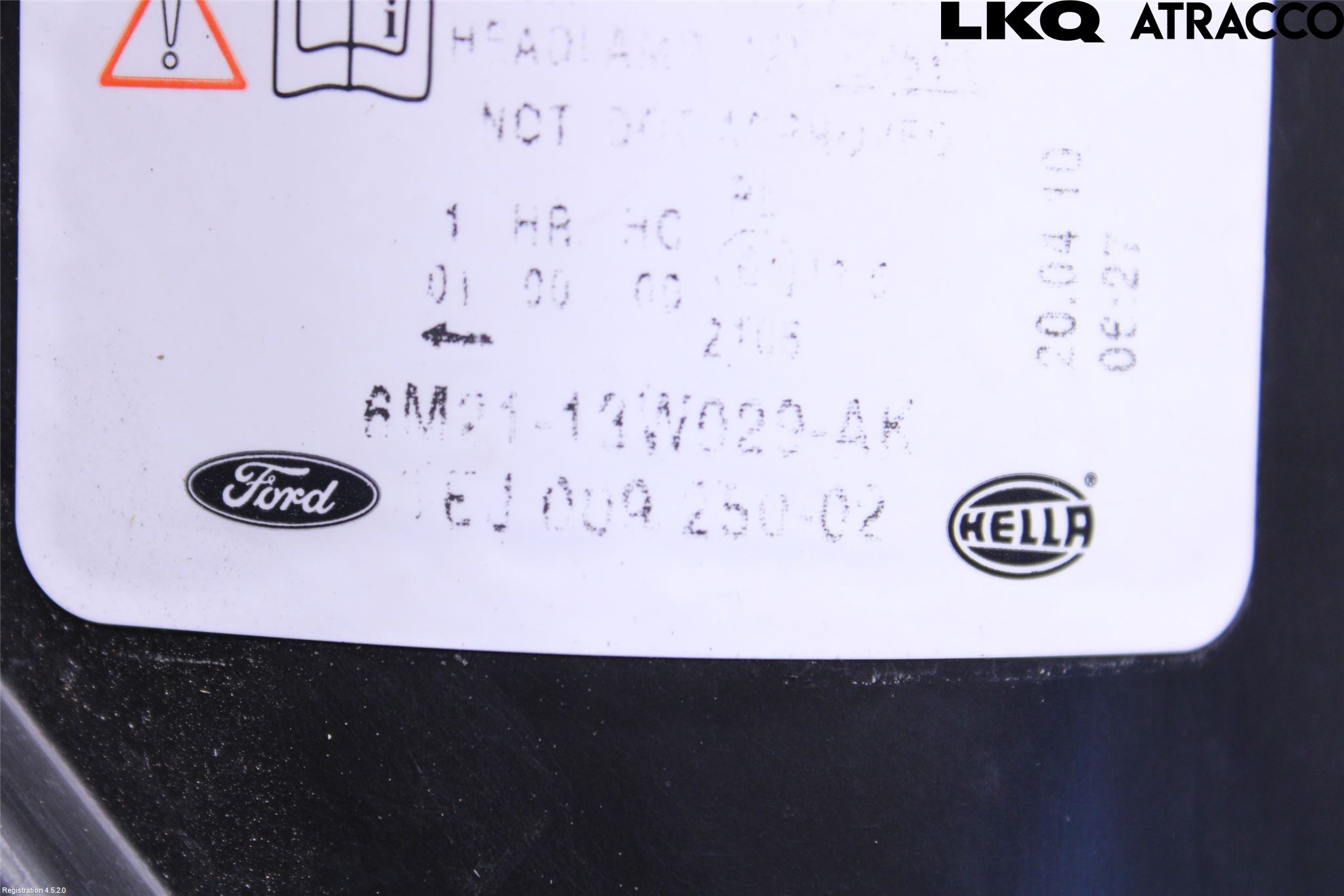 Ford S-MAX 06-15 Frontlykt Høyre