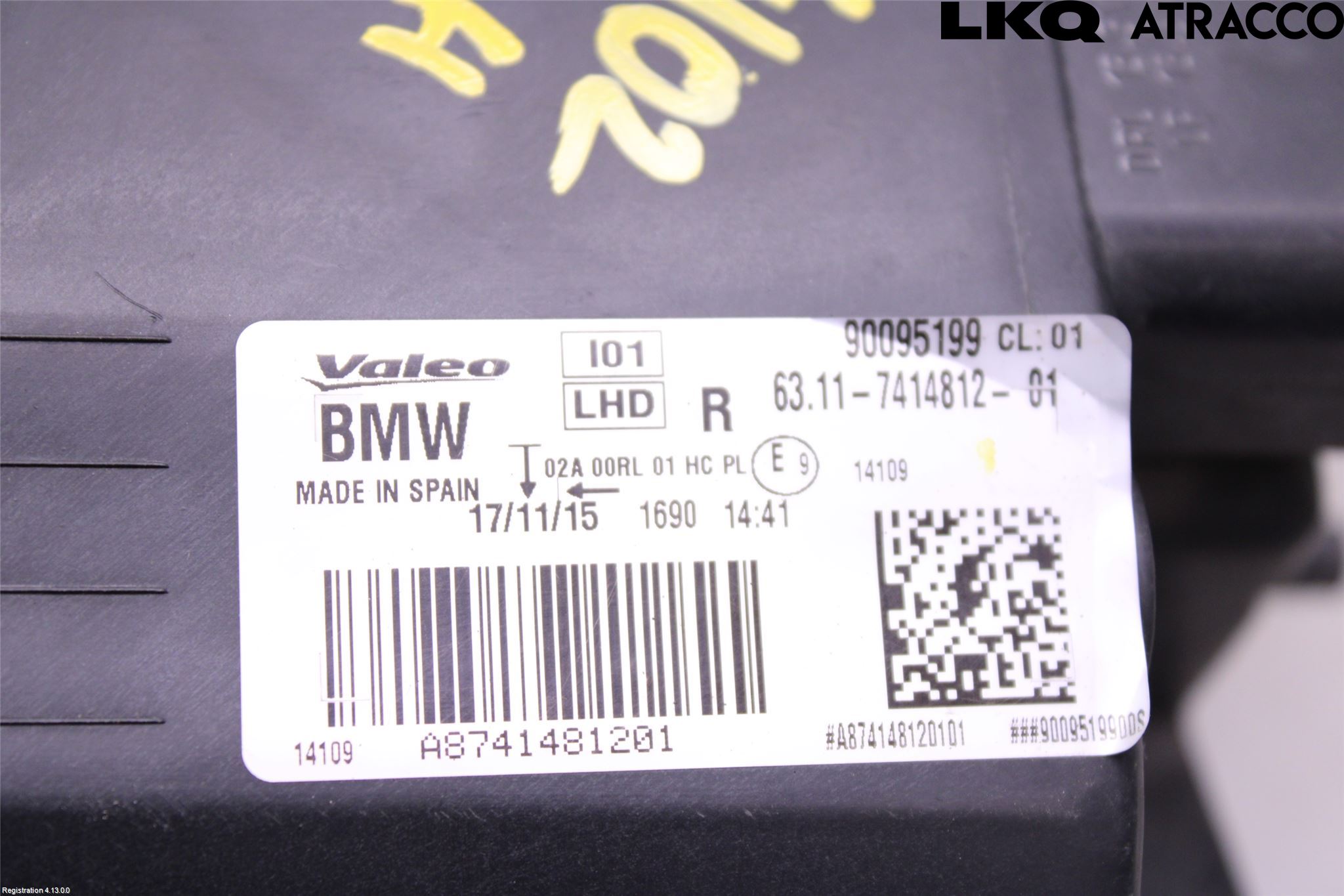 BMW i3 I01 13-22 Frontlykt Høyre