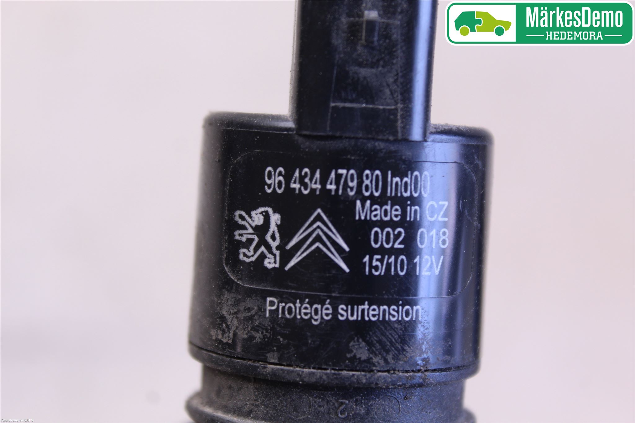 Peugeot 3008 09-16 Spylerpumpe Frontrute