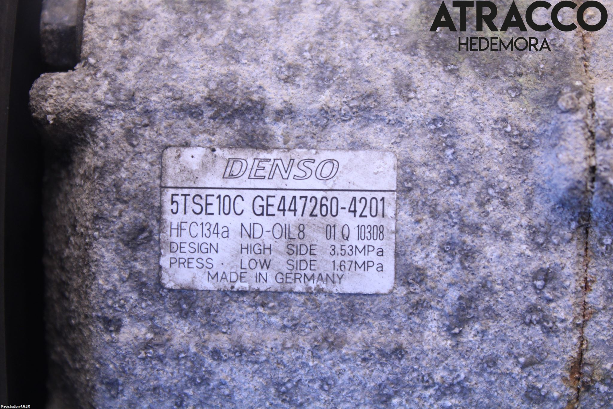 Toyota YARIS XP130 12-14 Varme Ac Kompressor