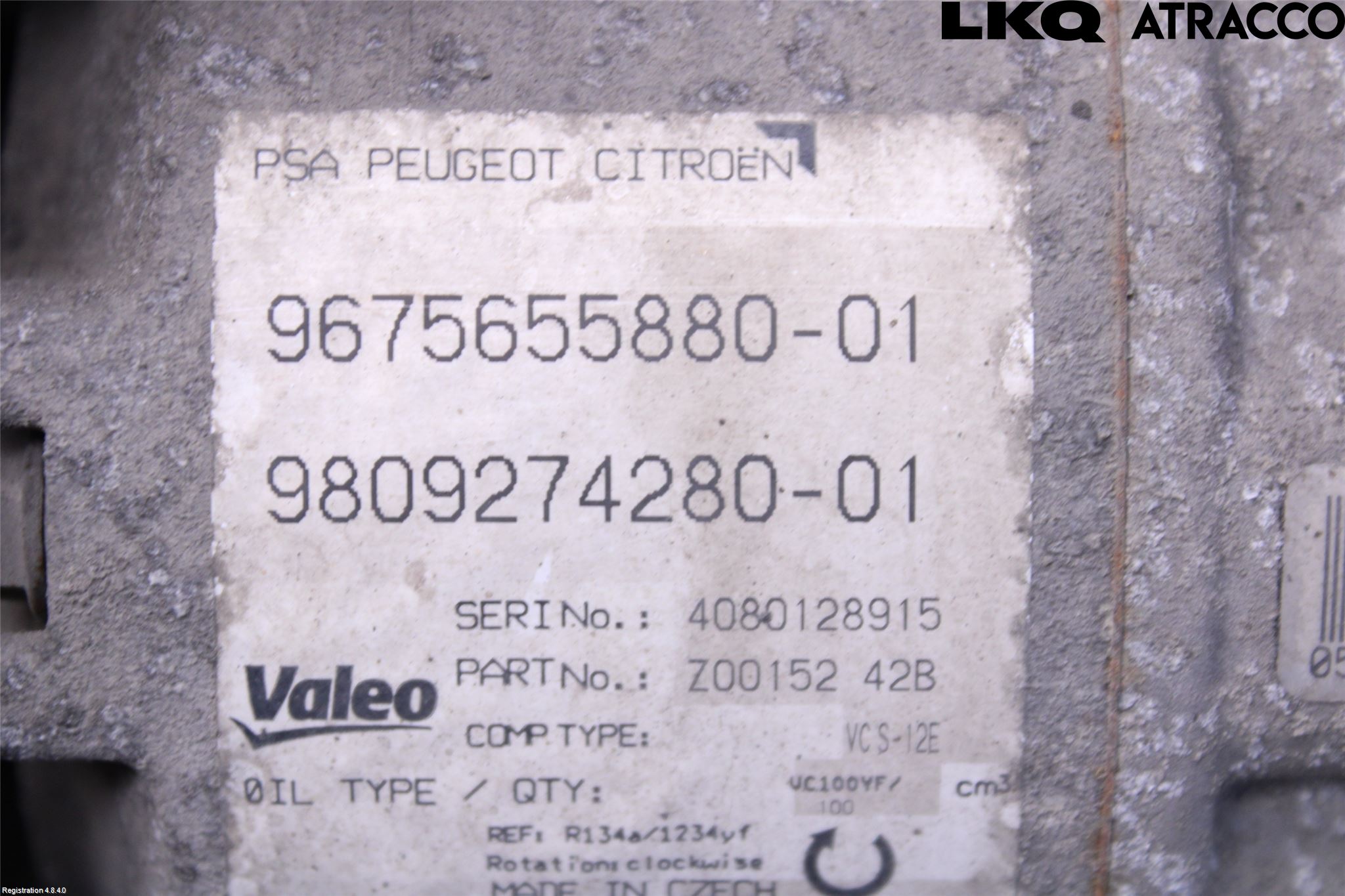 Peugeot 308 14-21 Varme Ac Kompressor