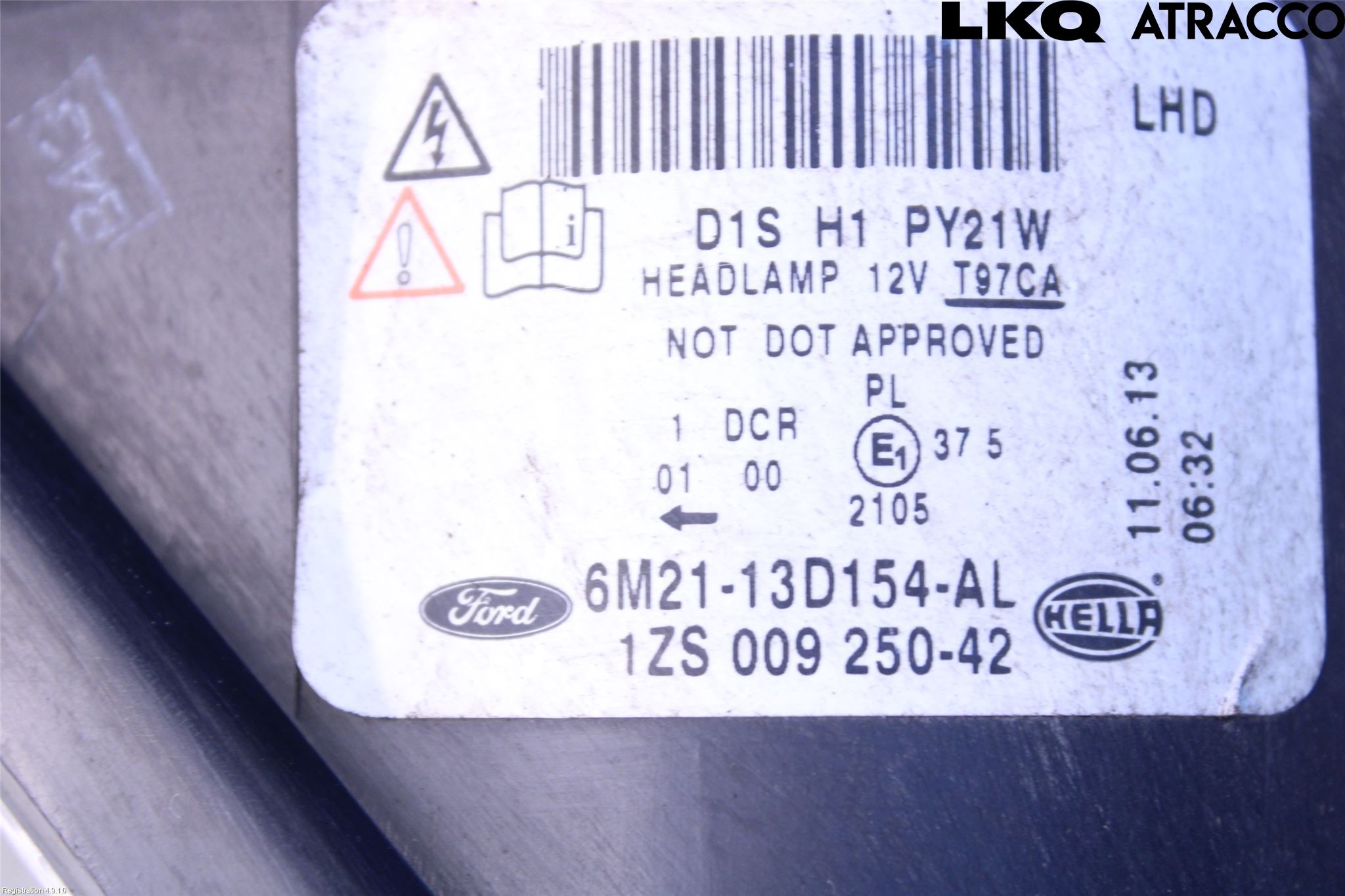 Ford S-MAX 06-15 Frontlykt Høyre
