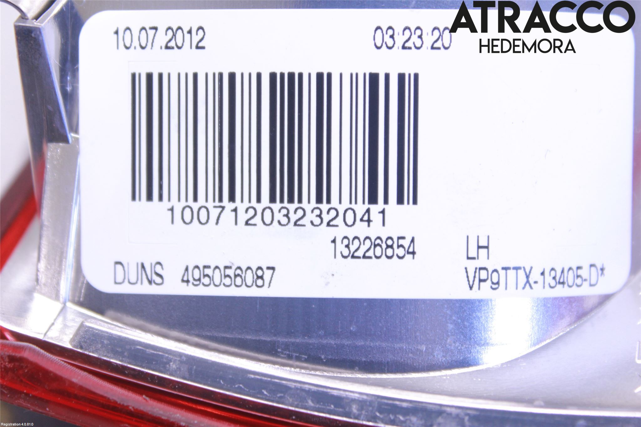 Opel INSIGNIA 09-16 Refleks Bak