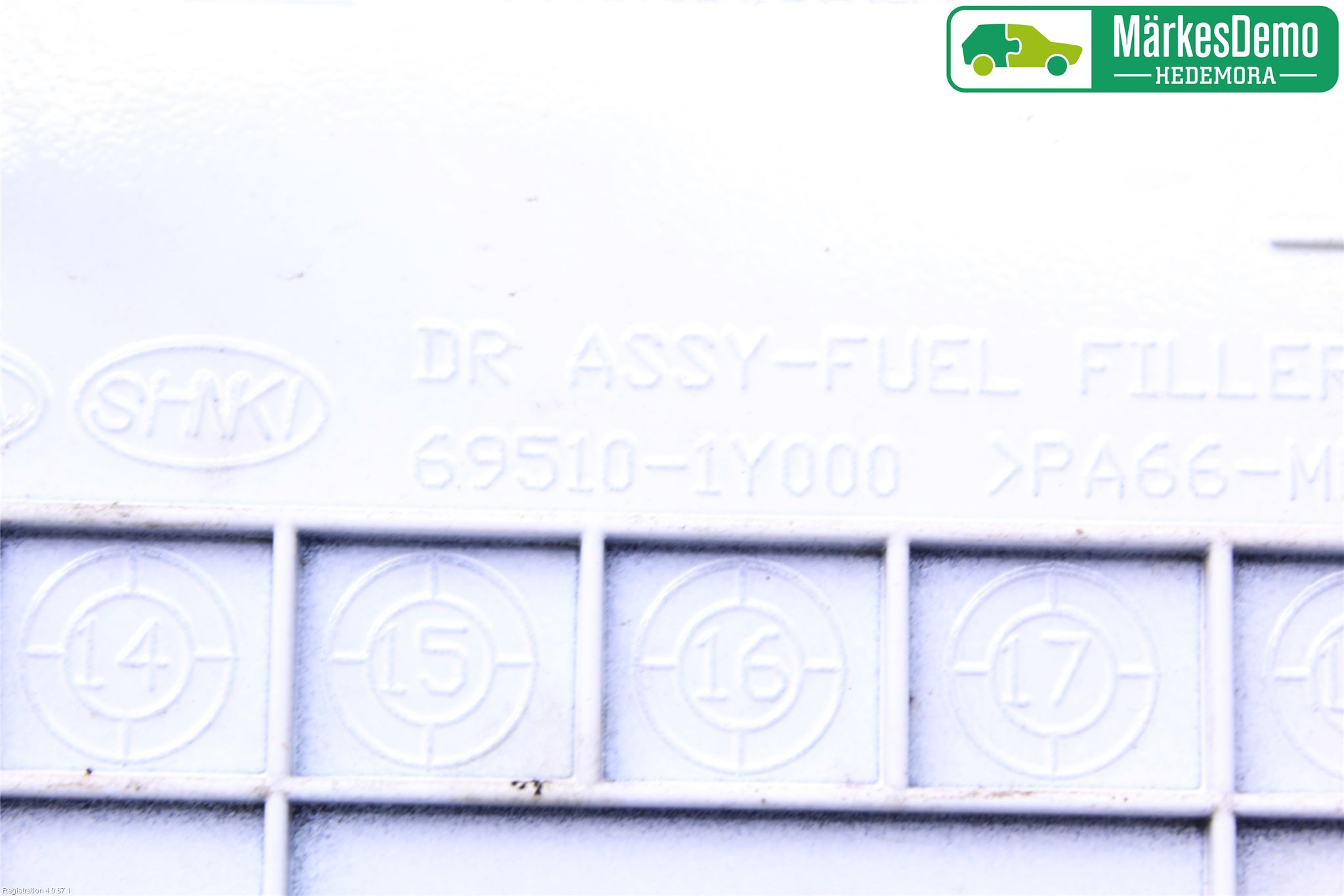 Kia PICANTO 12-17 Drivstoff Tankluke