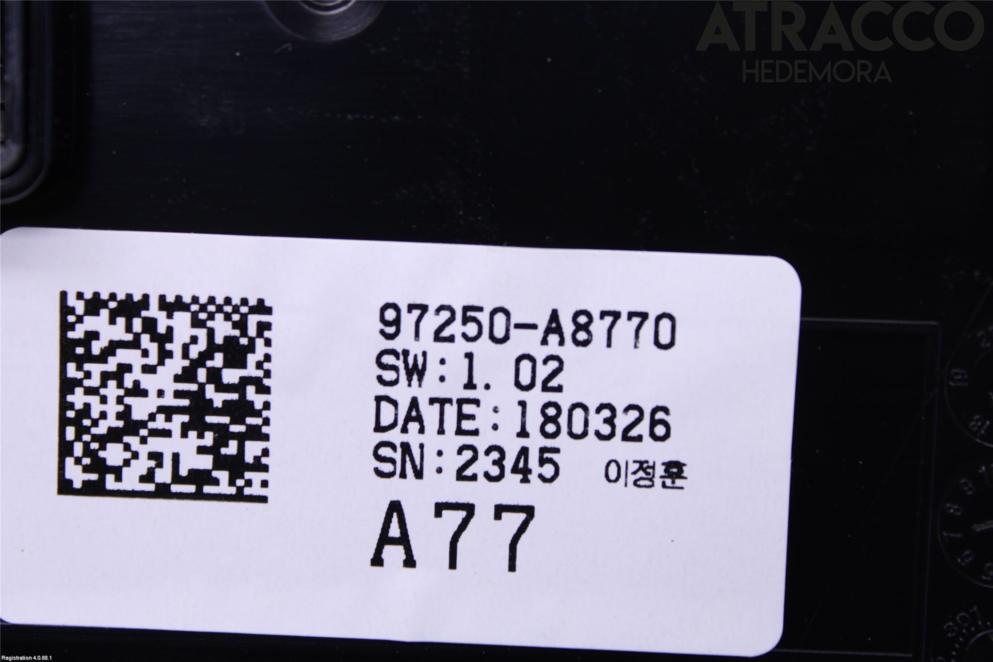 Kia OPTIMA 16-20 Varme Ac Betjening-Display
