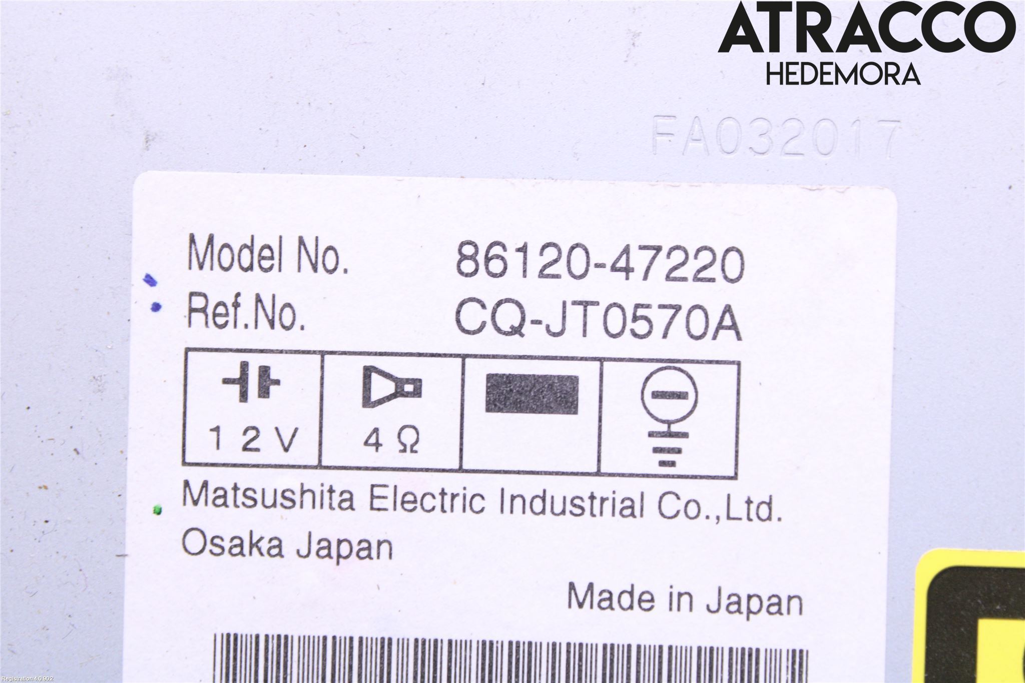 Toyota PRIUS NWH20 04-08 Stereo Radio Med Cd