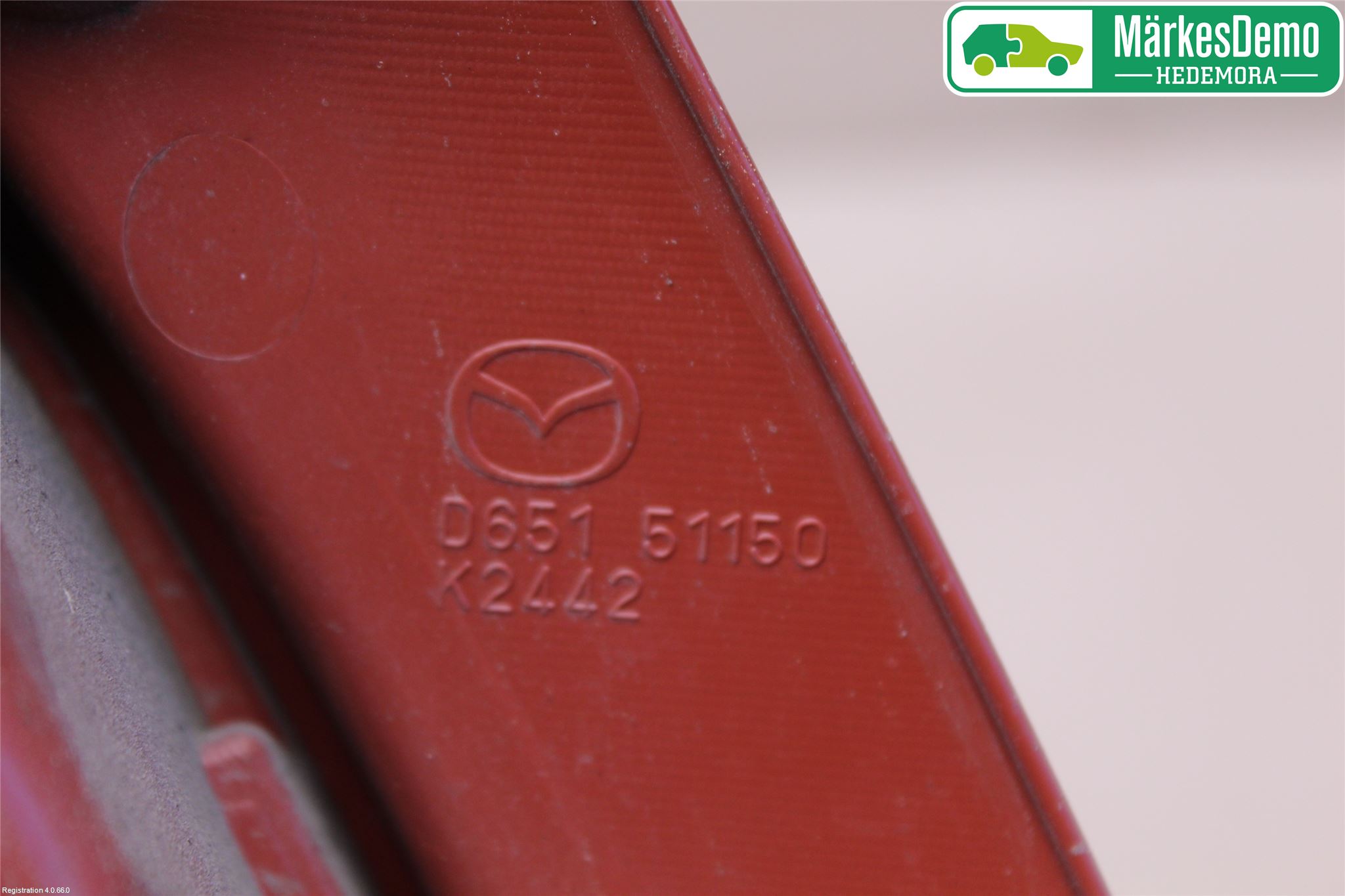 Mazda 2 (DE) 08-15 Baklykt Høyre
