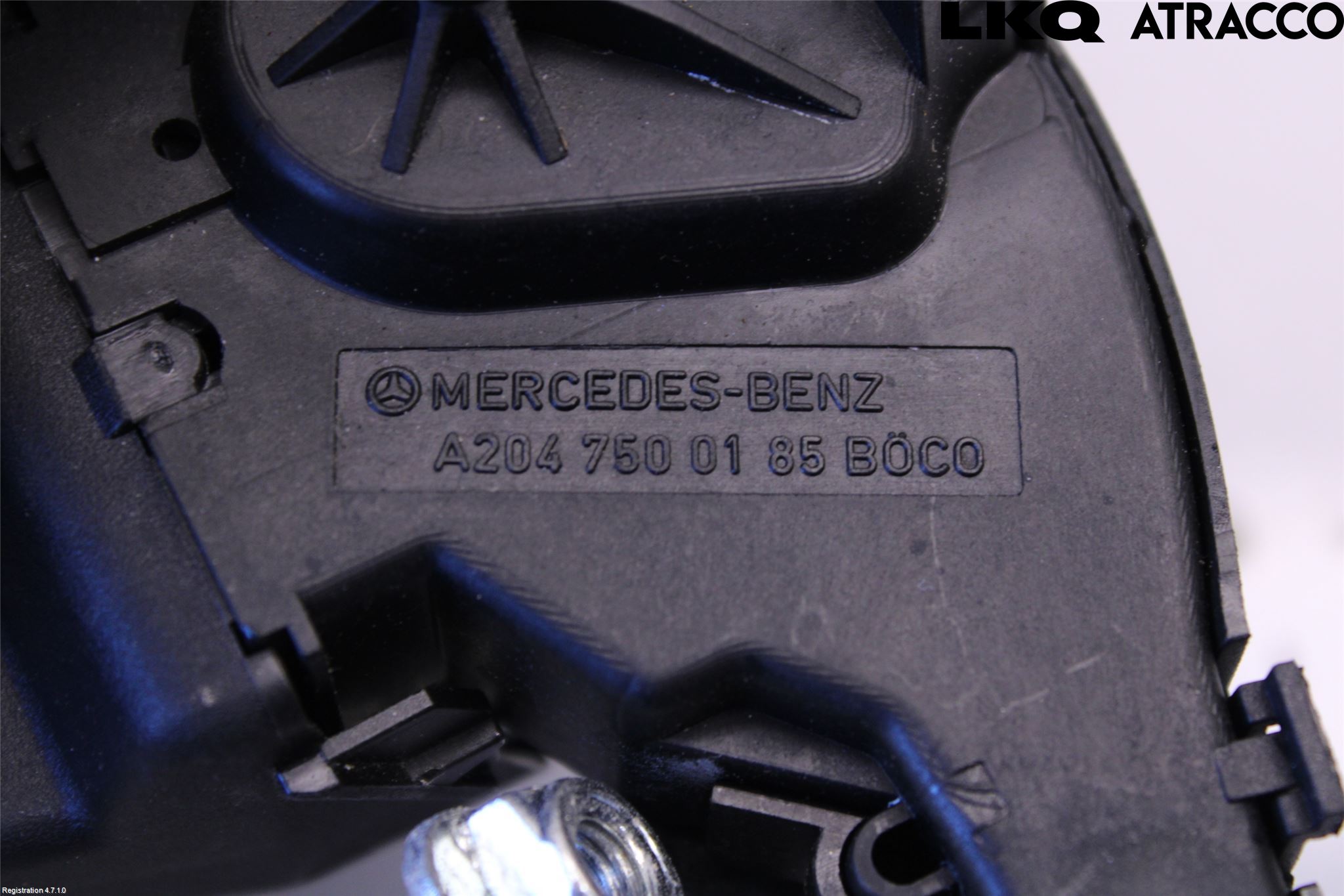 Mercedes-Benz MB C-KLASS (W204) 07-15 Bakluke-Lokk Låsekasse