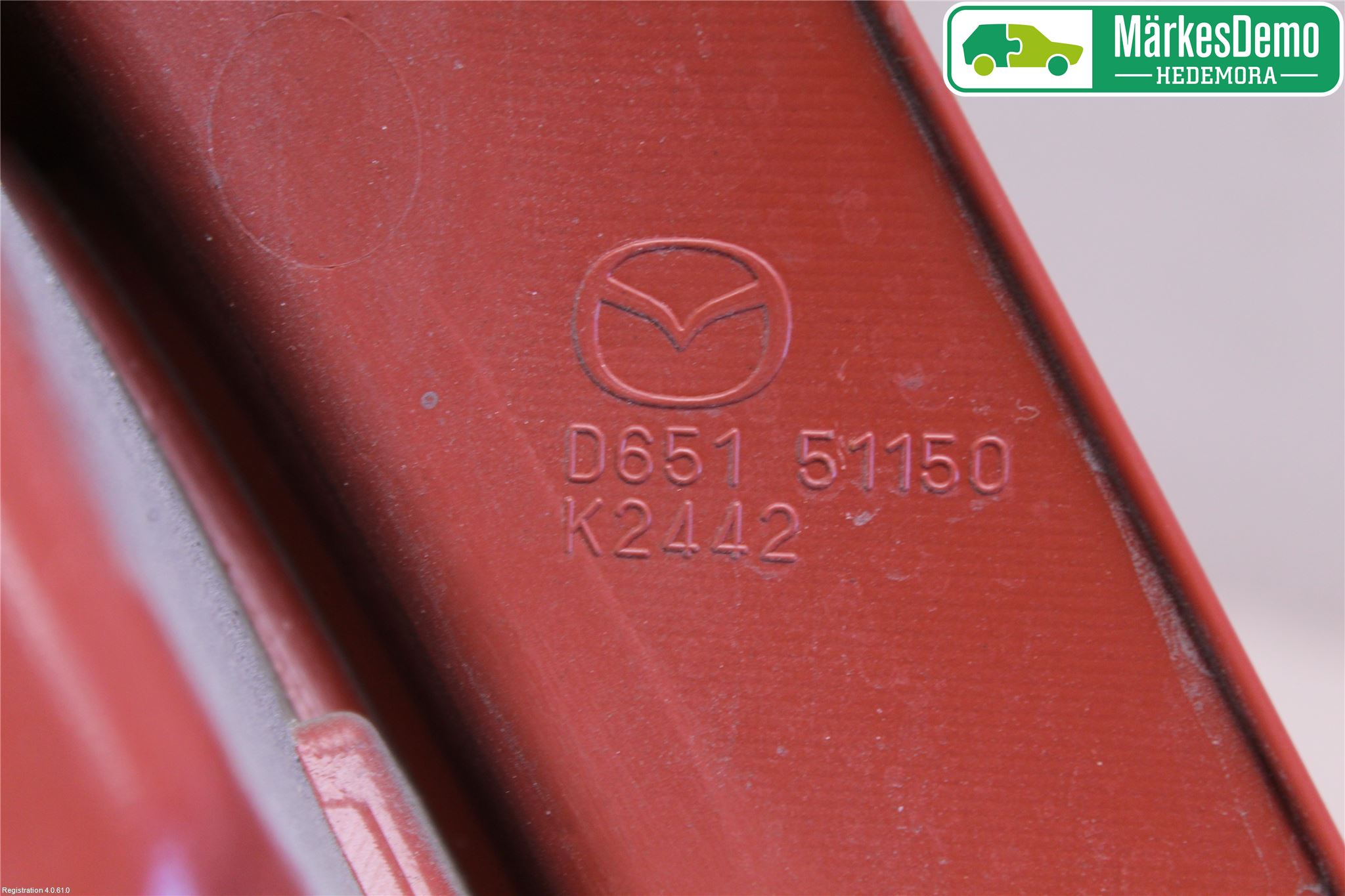 Mazda 2 (DE) 08-15 Baklykt Høyre