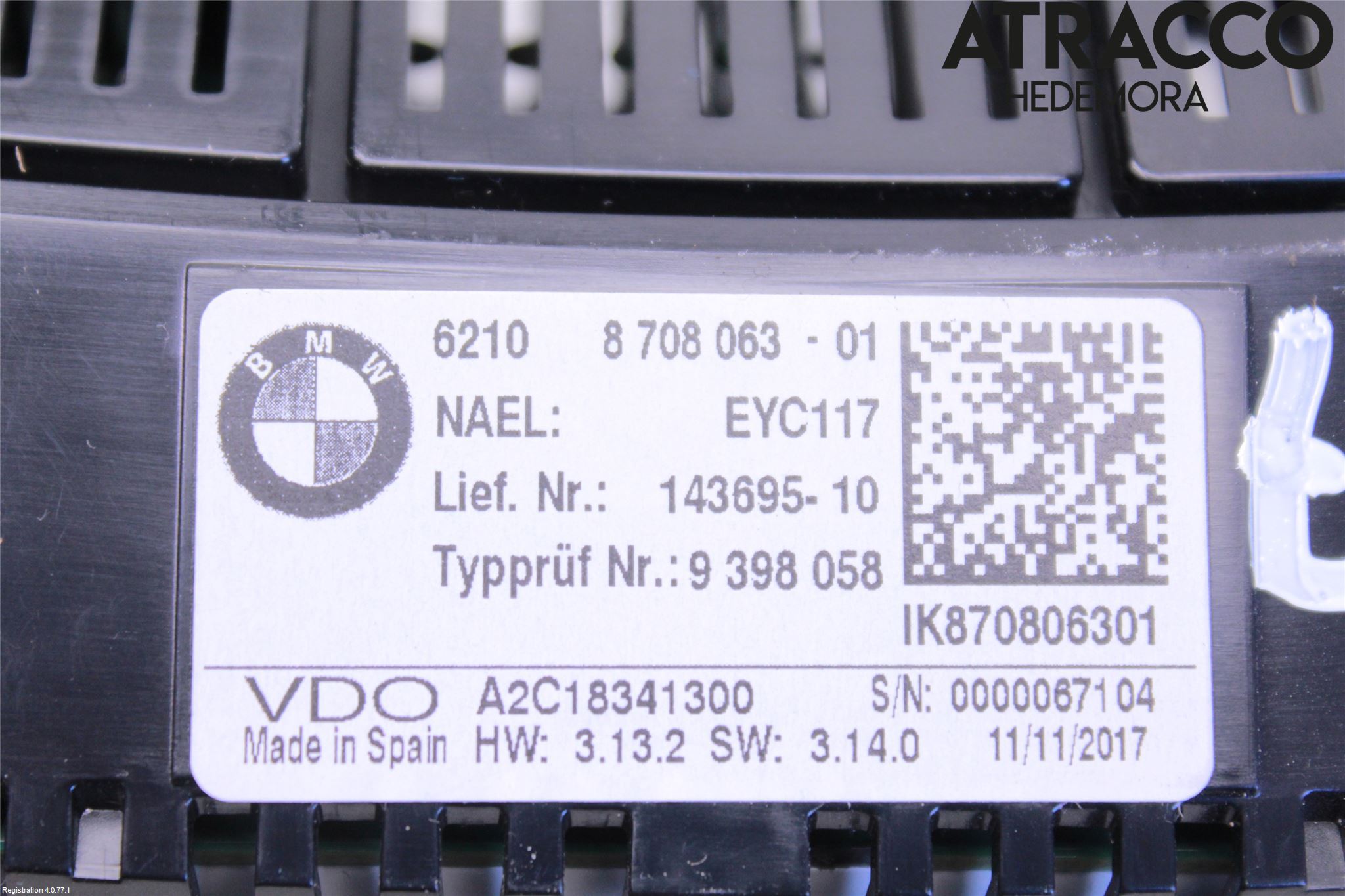 BMW 5 G30/G31/F90 17-23 Instr Kombinert