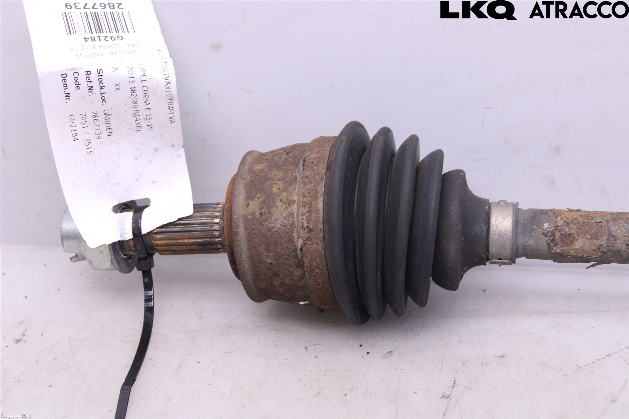 Opel CORSA E 15-19 Drivaksel Foran Kompl Venstre